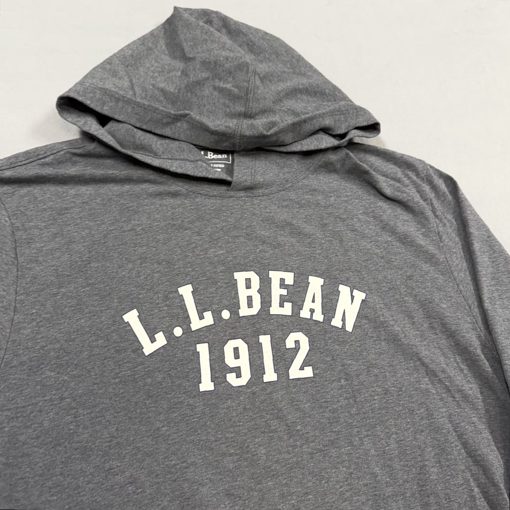 Vintage L.L. Bean Hoodie Mens Large Gray Lightweight Hooded Shirt 1912 Graphic Size US L / EU 52-54 / 3 - 2 Thumbnail