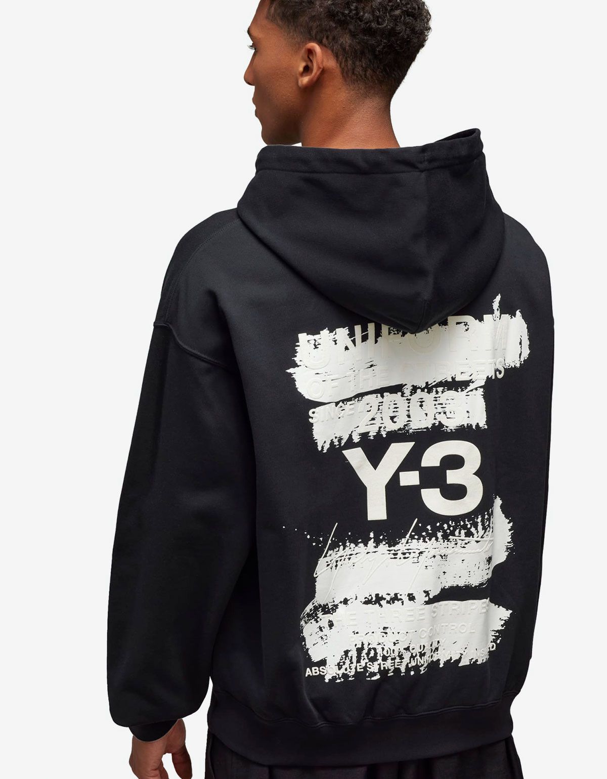 Y-3 Y-3 Black Graphic Print Hoodie Size US S / EU 44-46 / 1 - 7 Thumbnail