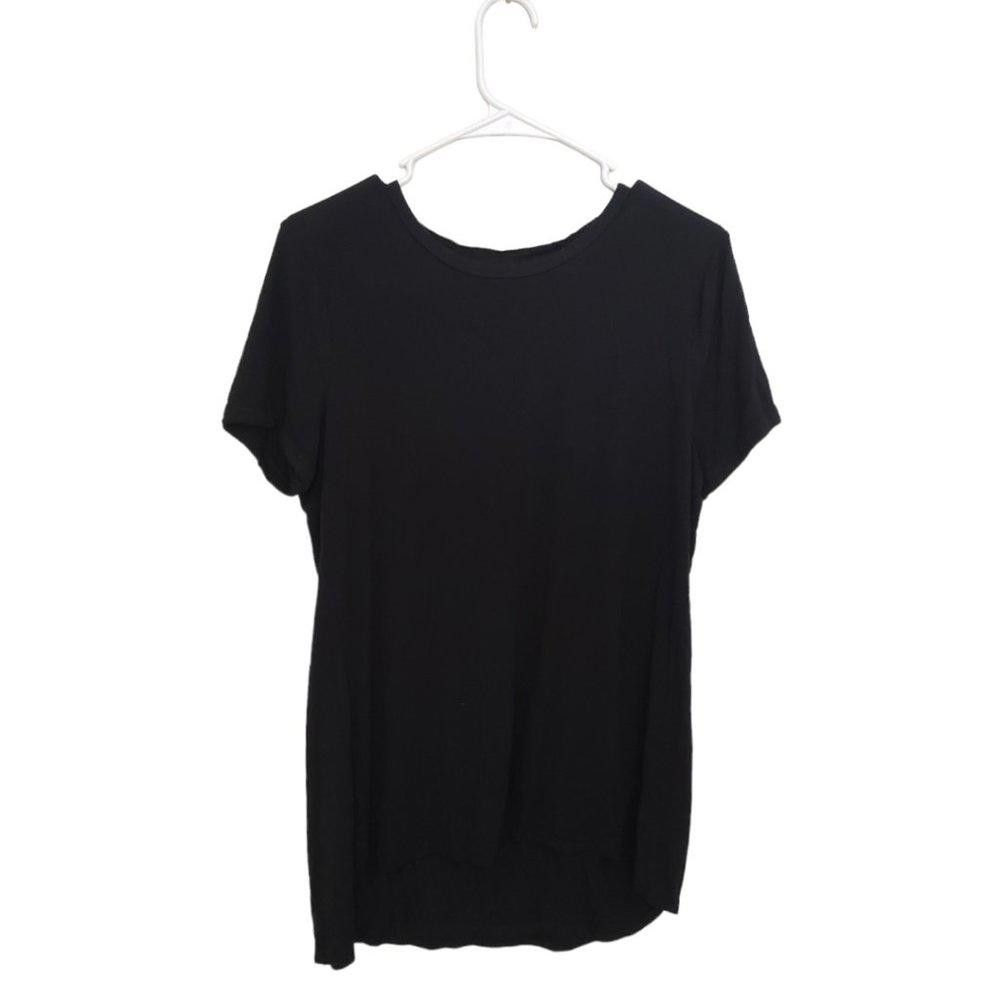Designer CT551 Ellen Tracy Ladies Black Short Sleeve T-shirt M Size M / US 6-8 / IT 42-44 - 1 Thumbnail