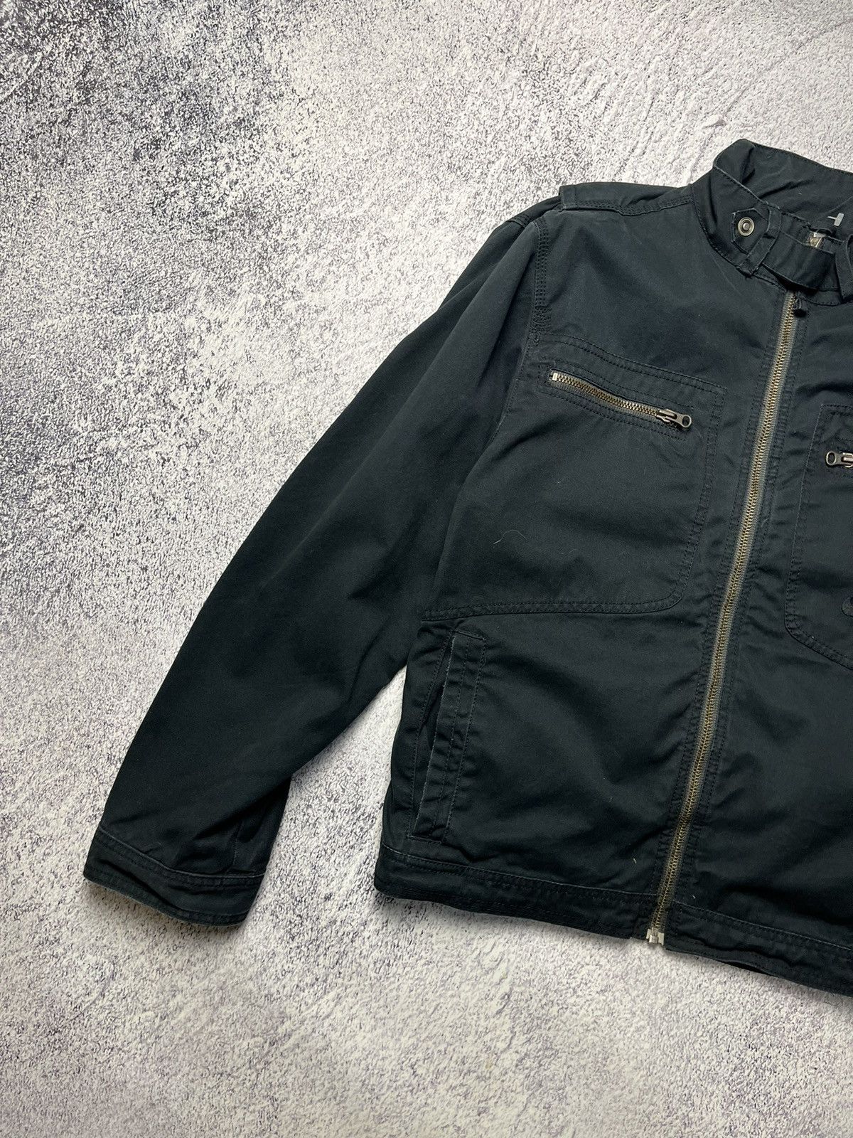 Nike Vintage Nike Denim Jacket omber Rare Pocket Zip Size L/ Size US M / EU 48-50 / 2 - 5 Thumbnail