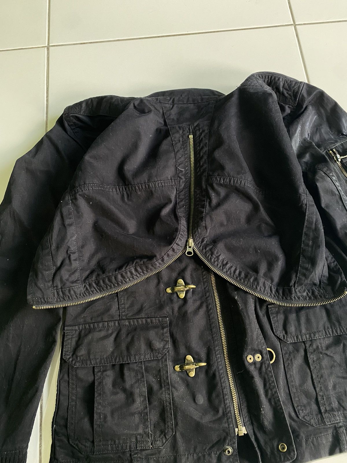 Issey Miyake × Tete Homme Vintage Tete Homme Hoodie Black Jacket Size US L / EU 52-54 / 3 - 6 Thumbnail