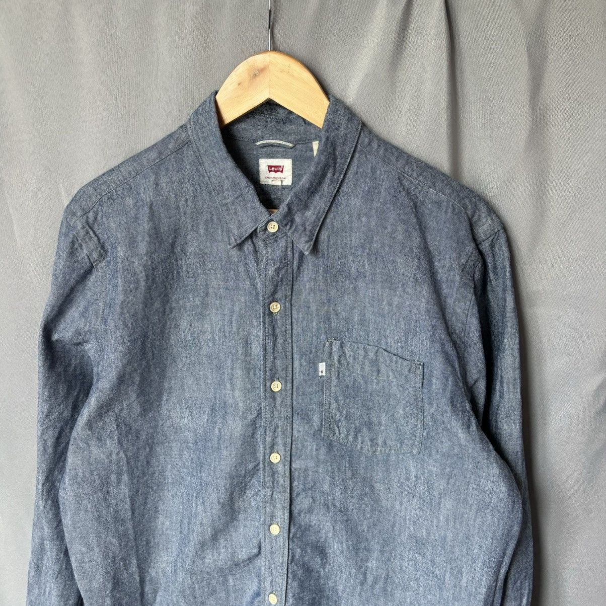 Levi's Levis shirt button up xl blue streetwear casual Size US XL / EU 56 / 4 - 4 Thumbnail