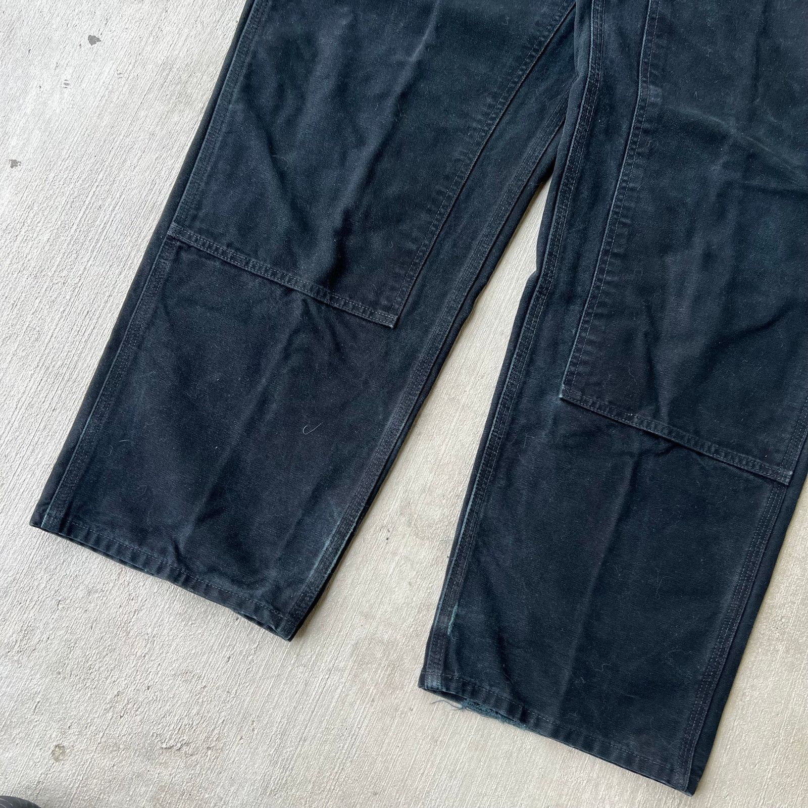 Carhartt × Vintage Carhartt black double knee work wear carpenter pants Size US 39 - 3 Thumbnail