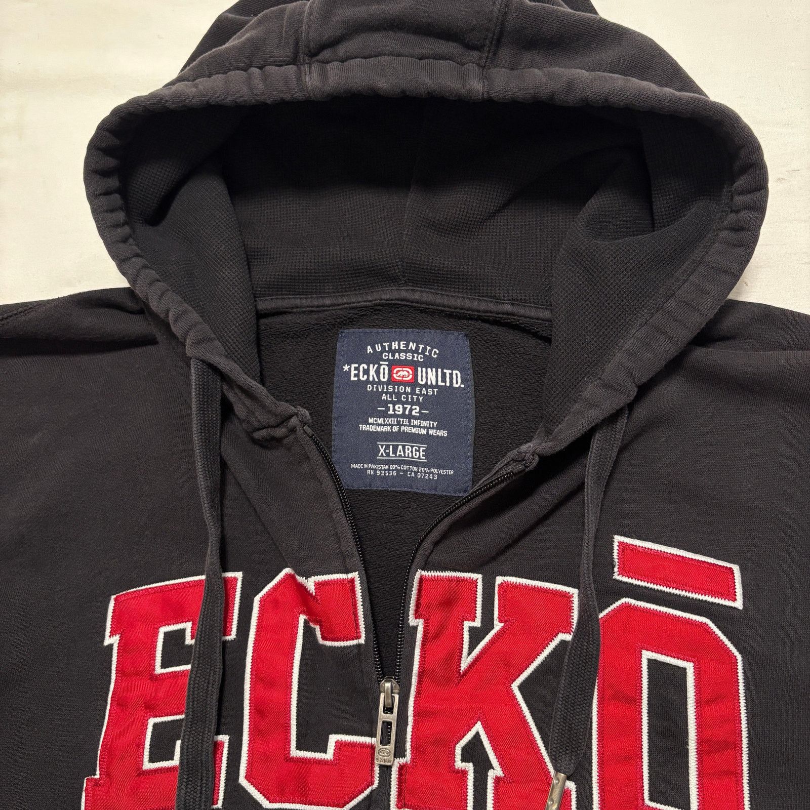 Ecko Unltd. Y2K 00's Ecko UNTLD Rhino Logo Zip Up Hoodie Black XL Size US XL / EU 56 / 4 - 2 Thumbnail