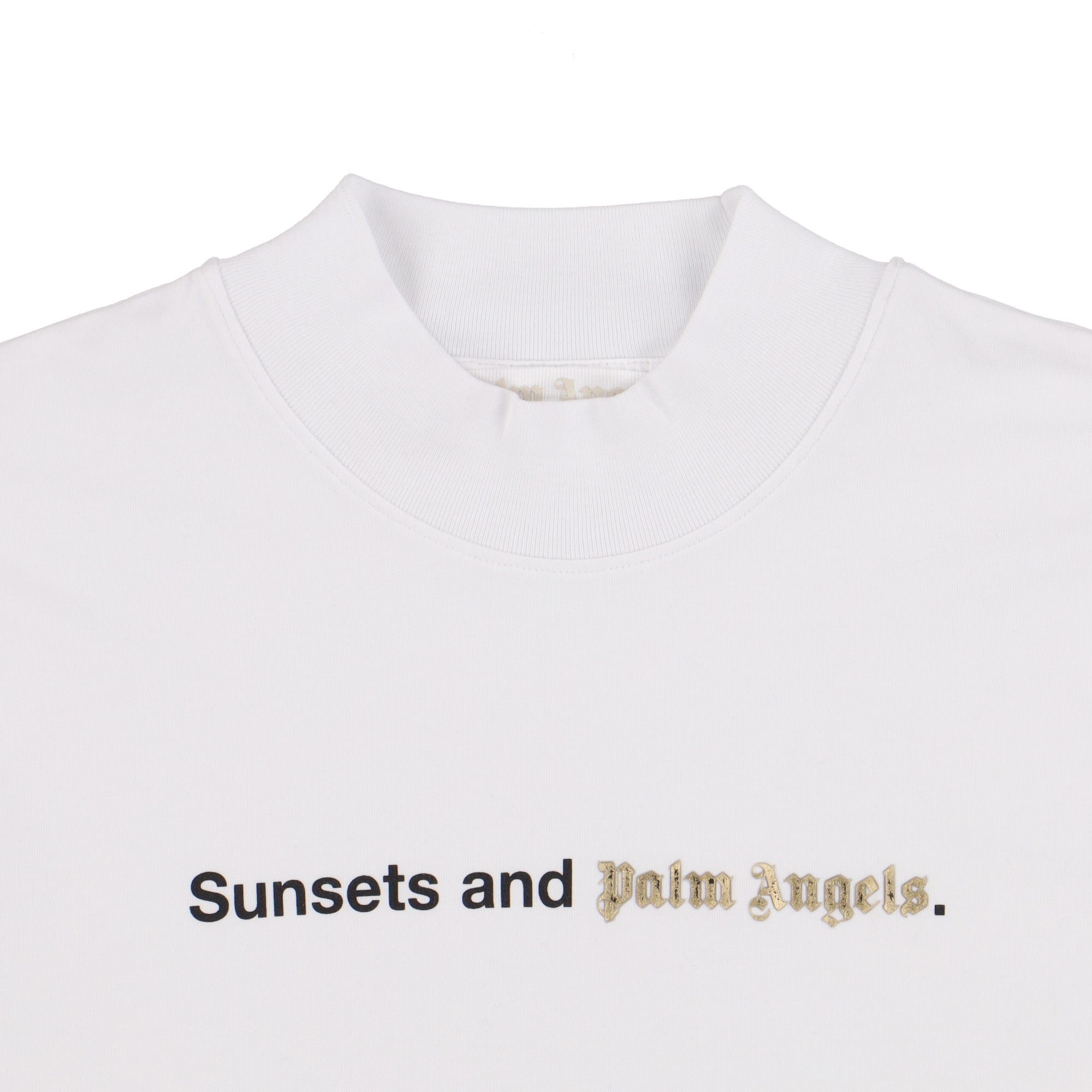 Palm Angels White Sunsets Logo Cropped T-Shirt Size S / US 4 / IT 40 - 6 Thumbnail