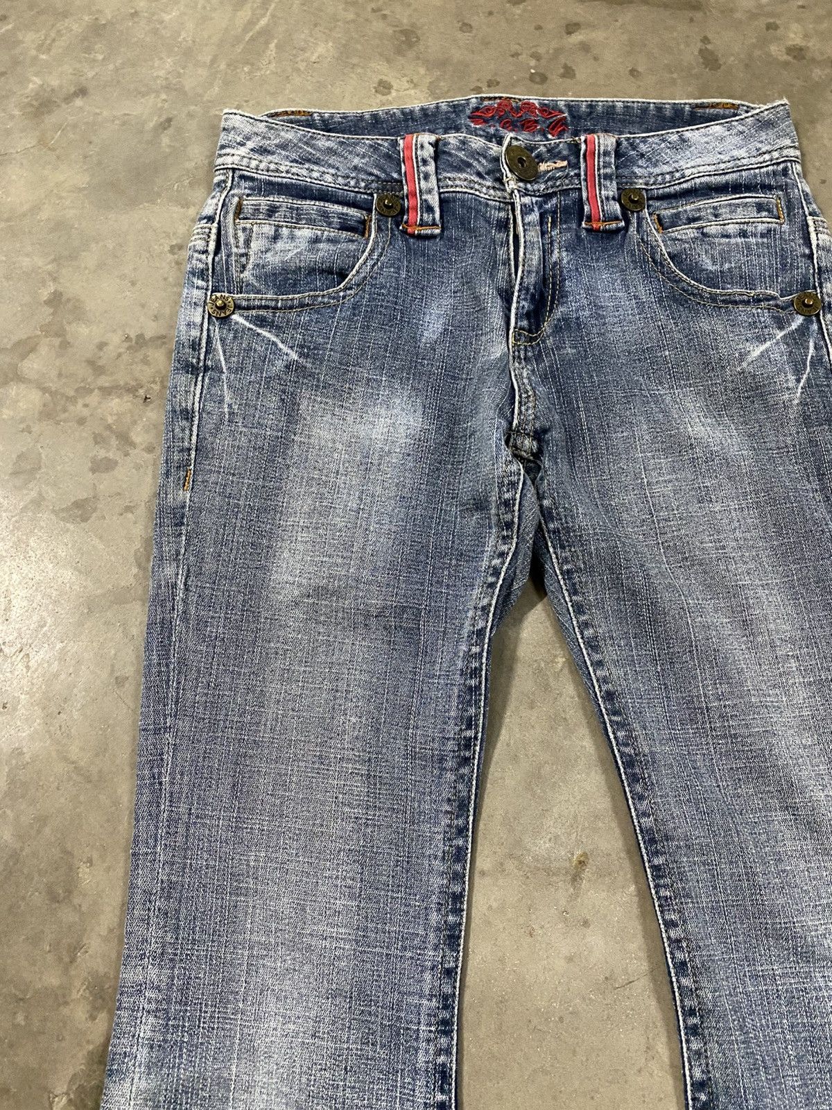 Hysteric Glamour Flare Jeans Japanese BCBG Vintage Wash Blue @309 Size US 28 / EU 44 - 5 Thumbnail