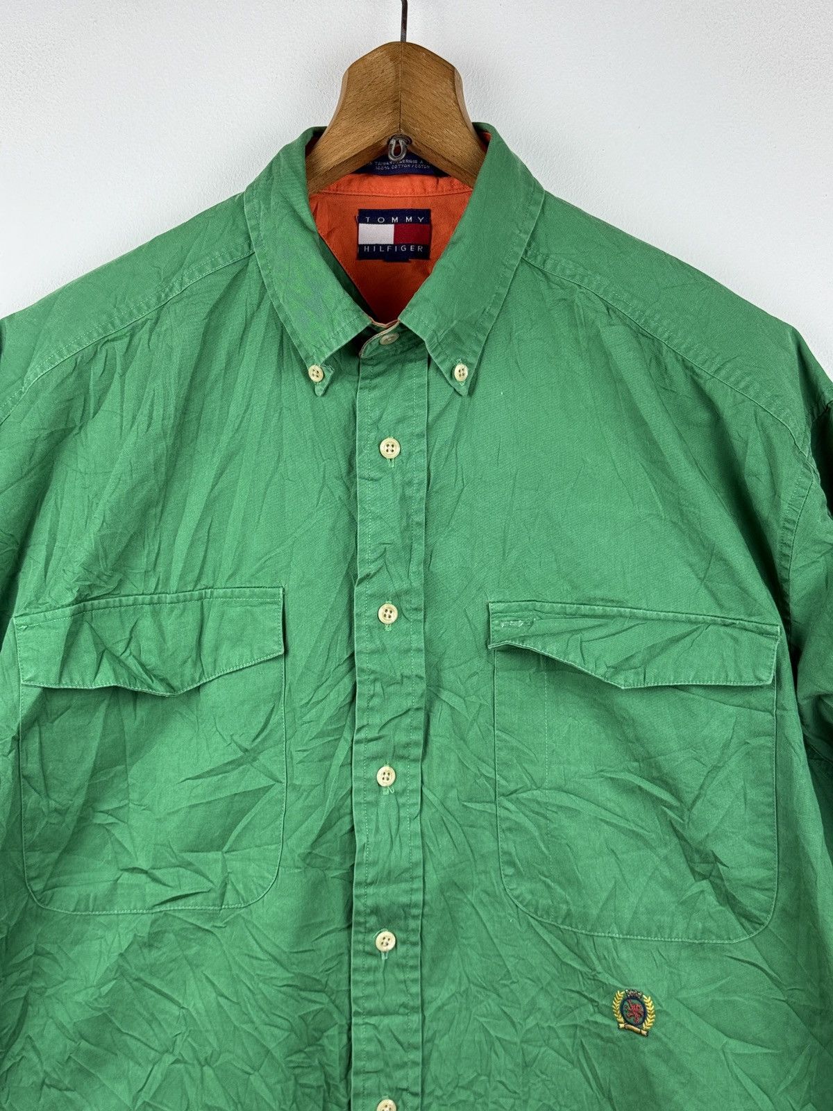Tommy Hilfiger 90s vintage Tommy Hilfiger long sleeve shirt Size US M / EU 48-50 / 2 - 2 Thumbnail