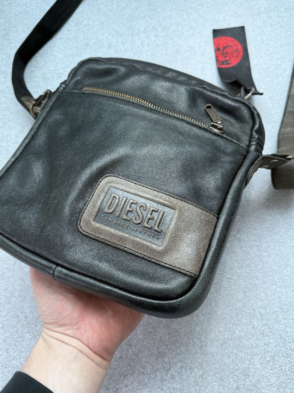 Diesel Vintage Diesel Reversible Messenger Bag Leather Black Men’s Size ONE SIZE - 7 Thumbnail