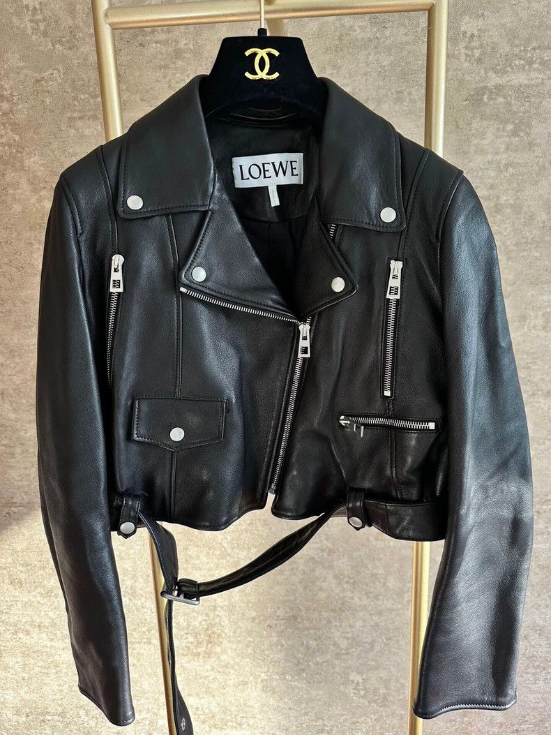 Loewe LOEWE Lady leather jacket Size XXS / US 00 / IT 34 - 2 Thumbnail