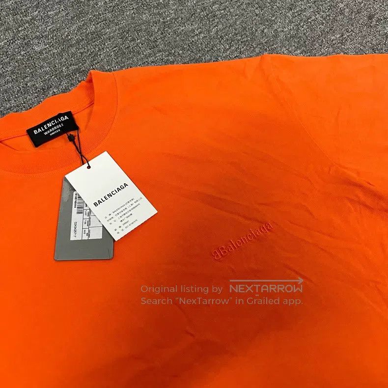Balenciaga Balenciaga Embroidered Logo Short Sleeve T-Shirt Size US XXS / EU 40 - 4 Thumbnail