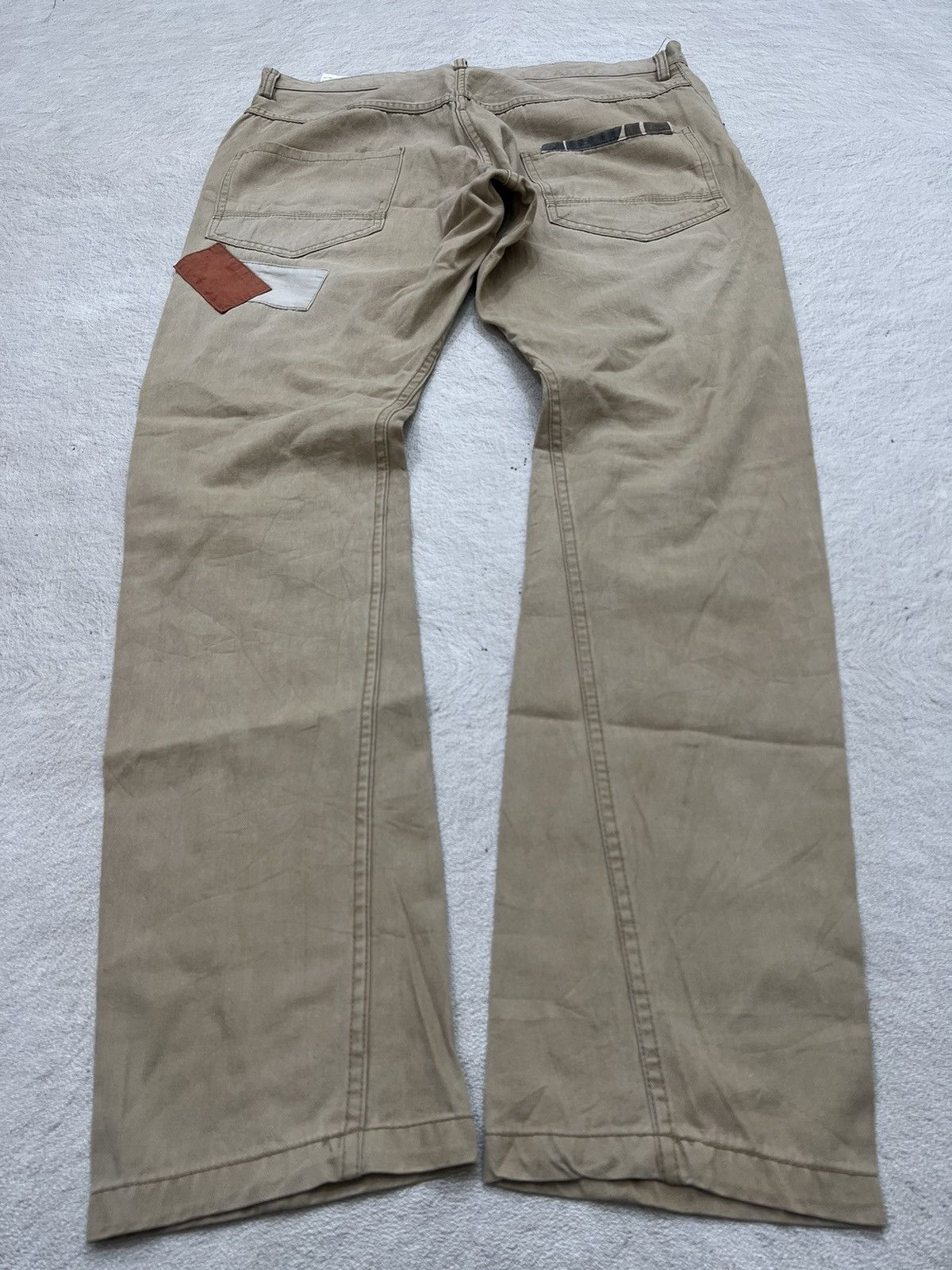Number (N)ine 2000s Japanese Maison Patchwork Bootcut Chino y2k Lgb Ifsix Size US 34 / EU 50 - 2 Thumbnail