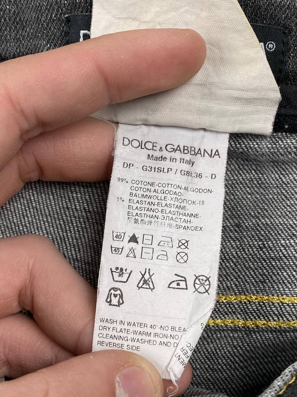 Dolce & Gabbana Vintage Dolce & Gabbana Denim Jeans Metal Logo Size US 33 - 10 Thumbnail