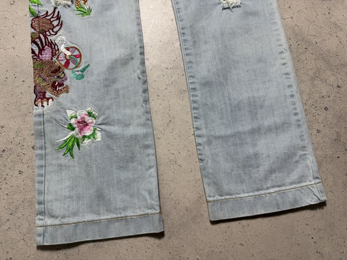 Dolce & Gabbana Dolce & Gabbana Hawaiian Tropical Denim Jeans Size 50 Y2K Size US 34 / EU 50 - 2 Thumbnail