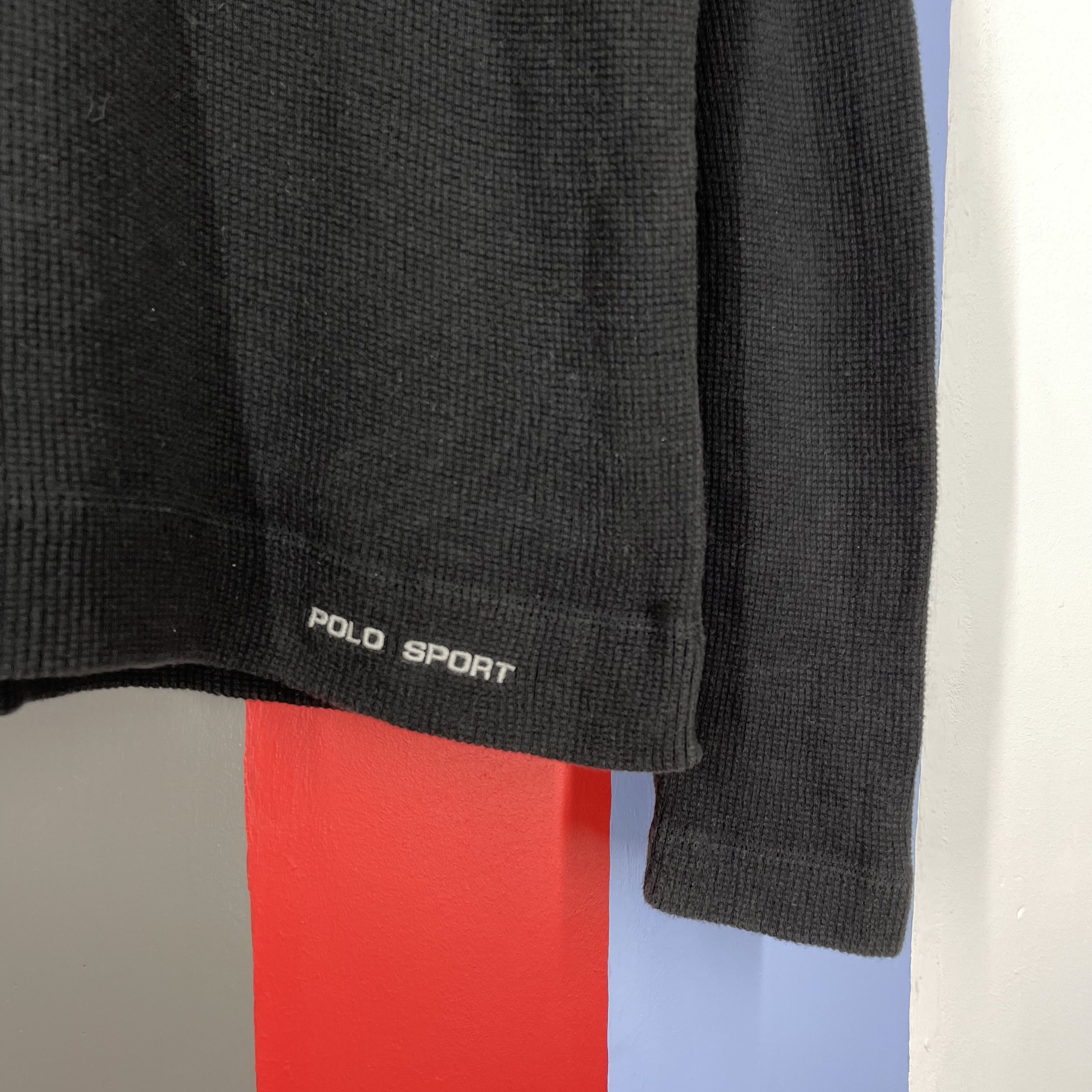 Polo Ralph Lauren 90s Vintage POLO SPORT RALPH LAUREN Knit Sweatshirt #1334/AT Size US M / EU 48-50 / 2 - 3 Thumbnail