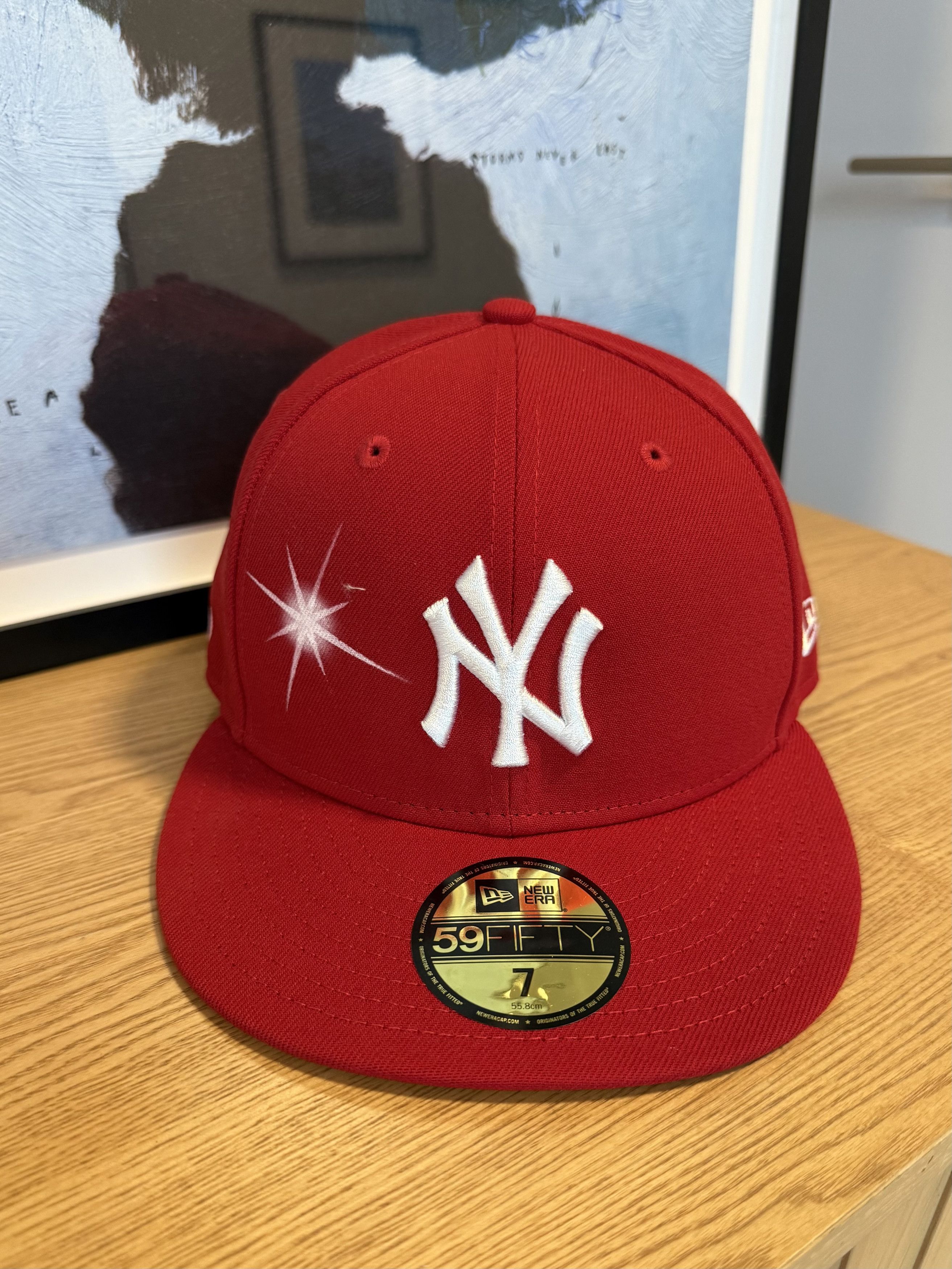 New Era × ay el ay en ay el ay en Valentines Day NY Fitted Hat 7 5