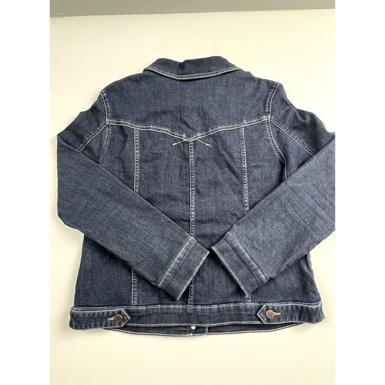 Vintage Riders by Lee Denim Jacket Womens XL Blue Button Front Trucker Pockets Size XL / US 12-14 / IT 48-50 - 2 Thumbnail