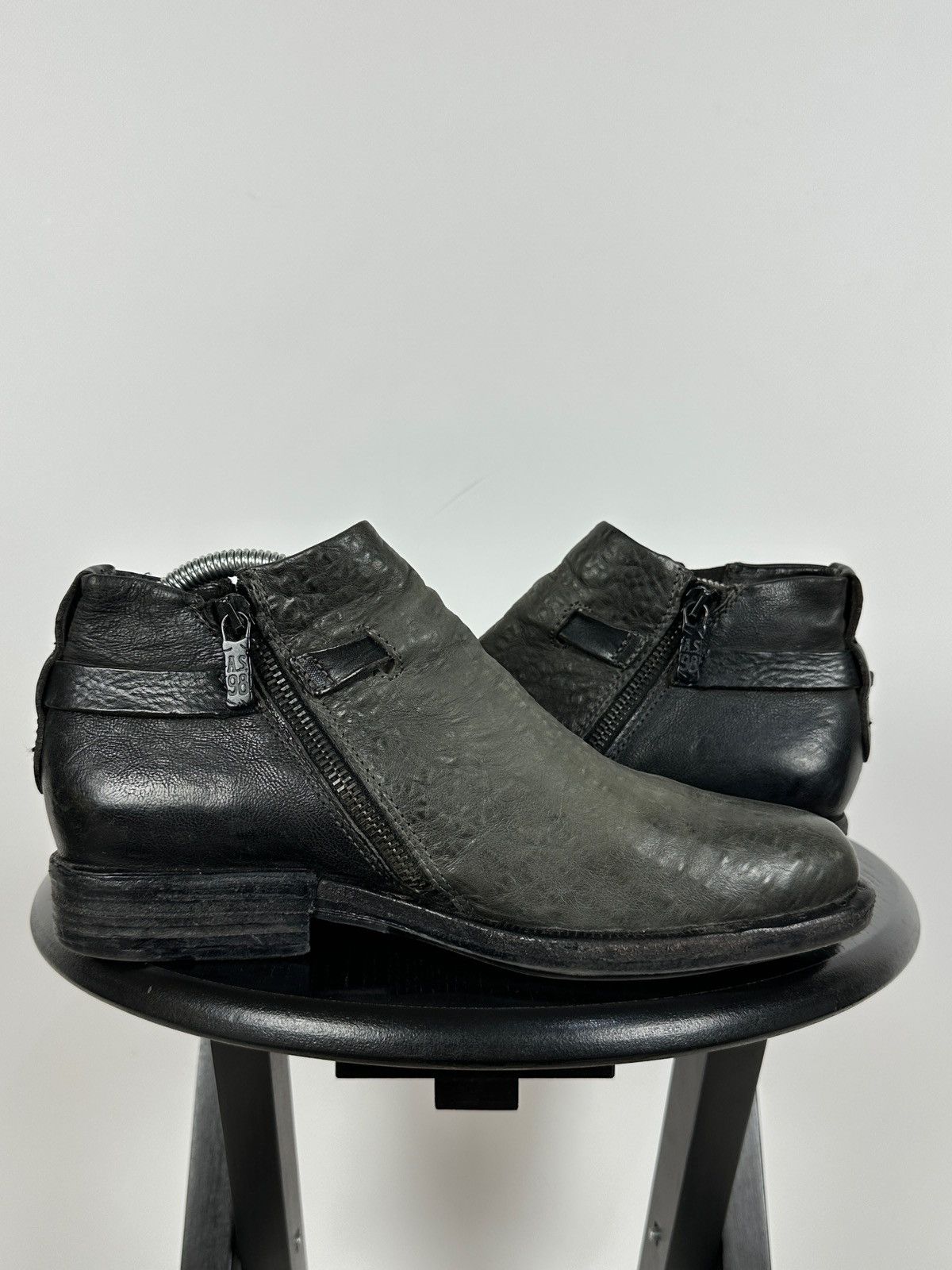 A.S.98 A.S.98. Airstep Leather Biker Ankle Boots Size US 8 / IT 38 - 8 Thumbnail