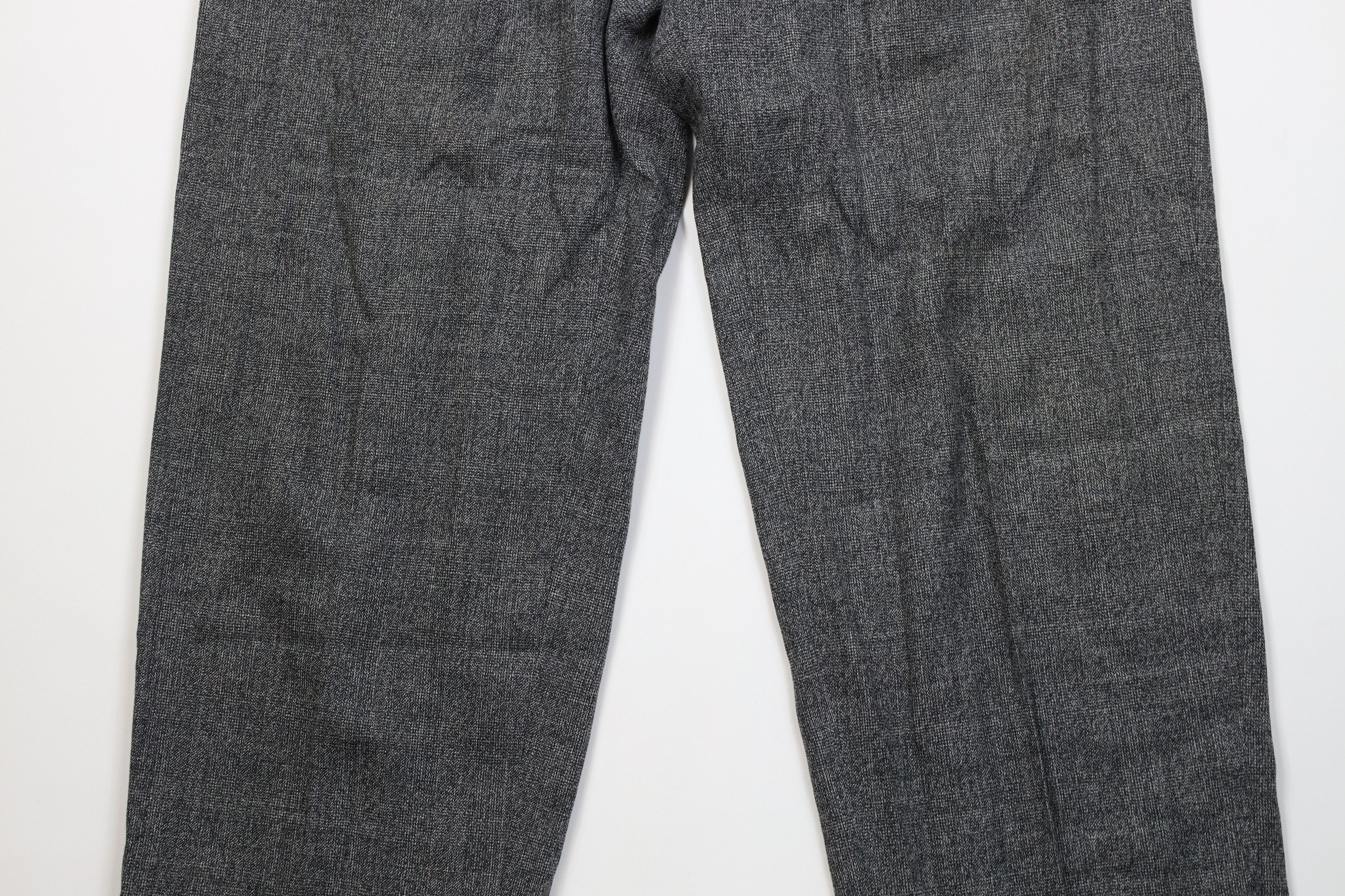 Vintage Vintage 70s Streetwear Pleated Wide Leg Chino Pants Gray Size US 38 / EU 54 - 3 Thumbnail