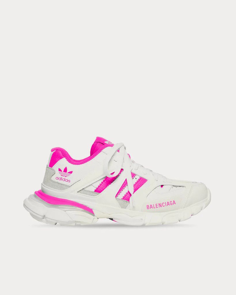 o1s1rm0424 Track Forum Low Top Sneakers in Pink/White
