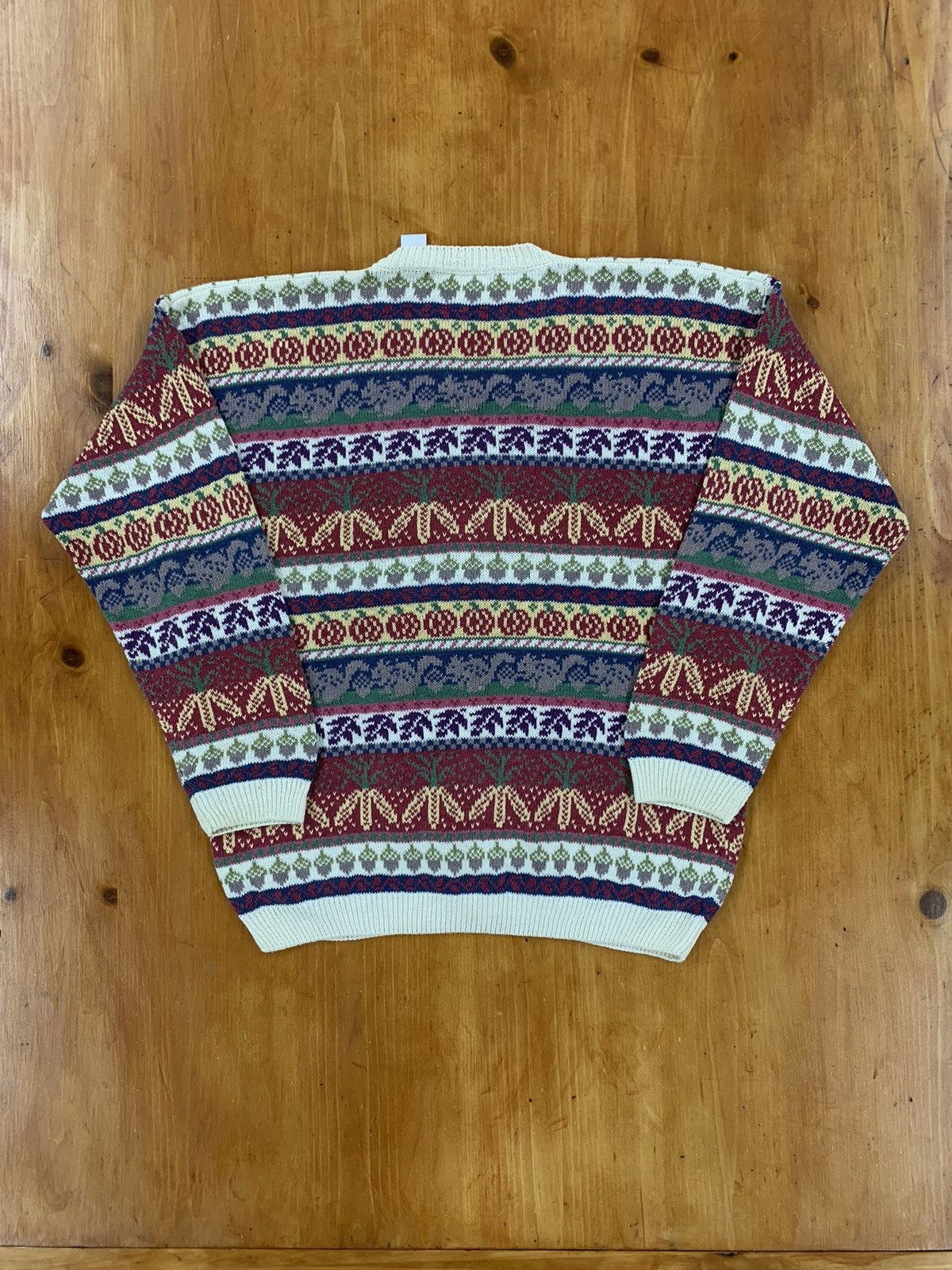 Vintage Vintage Garden Band Knit Sweater Size US M / EU 48-50 / 2 - 1 Thumbnail