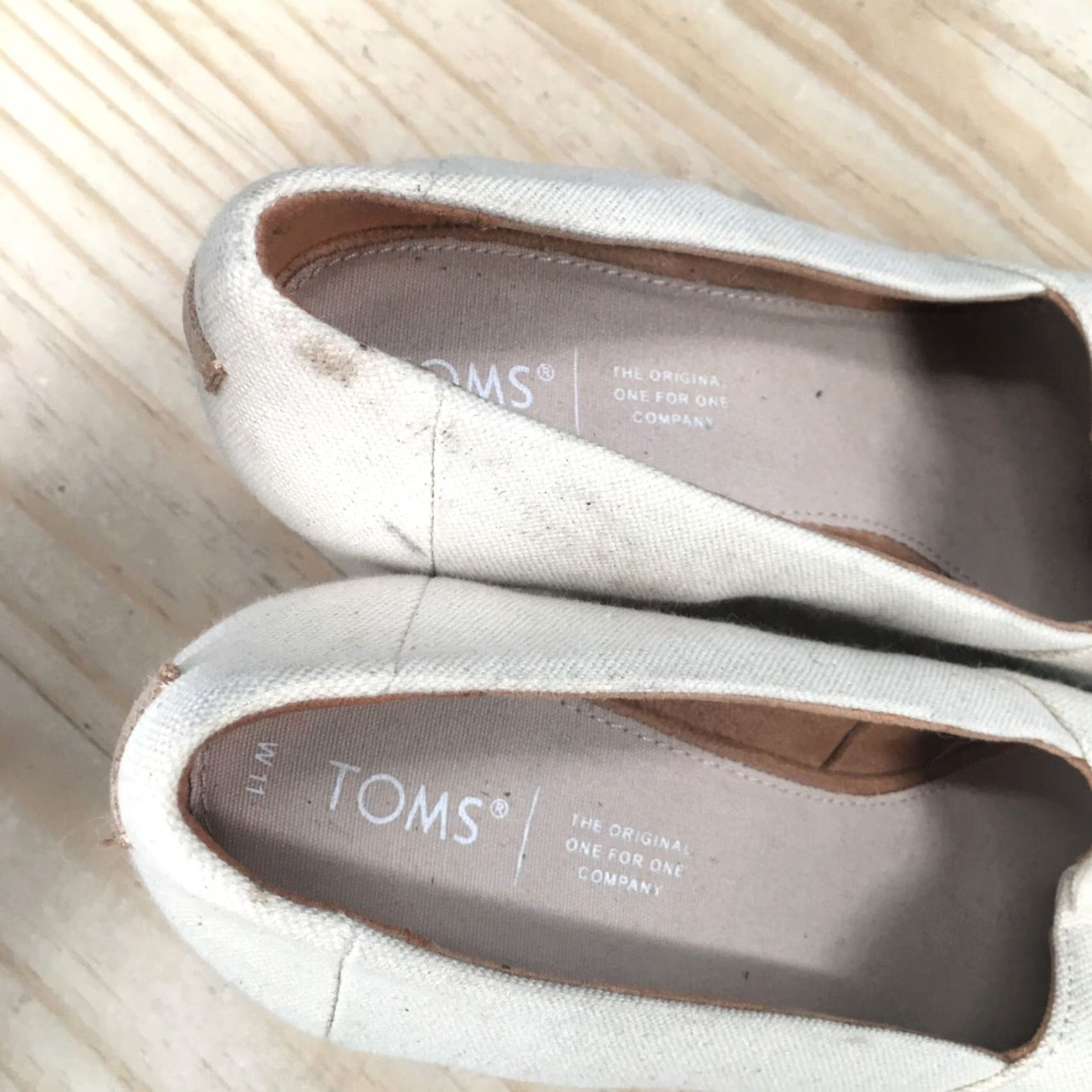 Toms Toms Sandals Womens 11 Michelle Wedge Espadrilles Beige Casual Slip On Peep Toe Size US 11 / IT 41 - 5 Thumbnail
