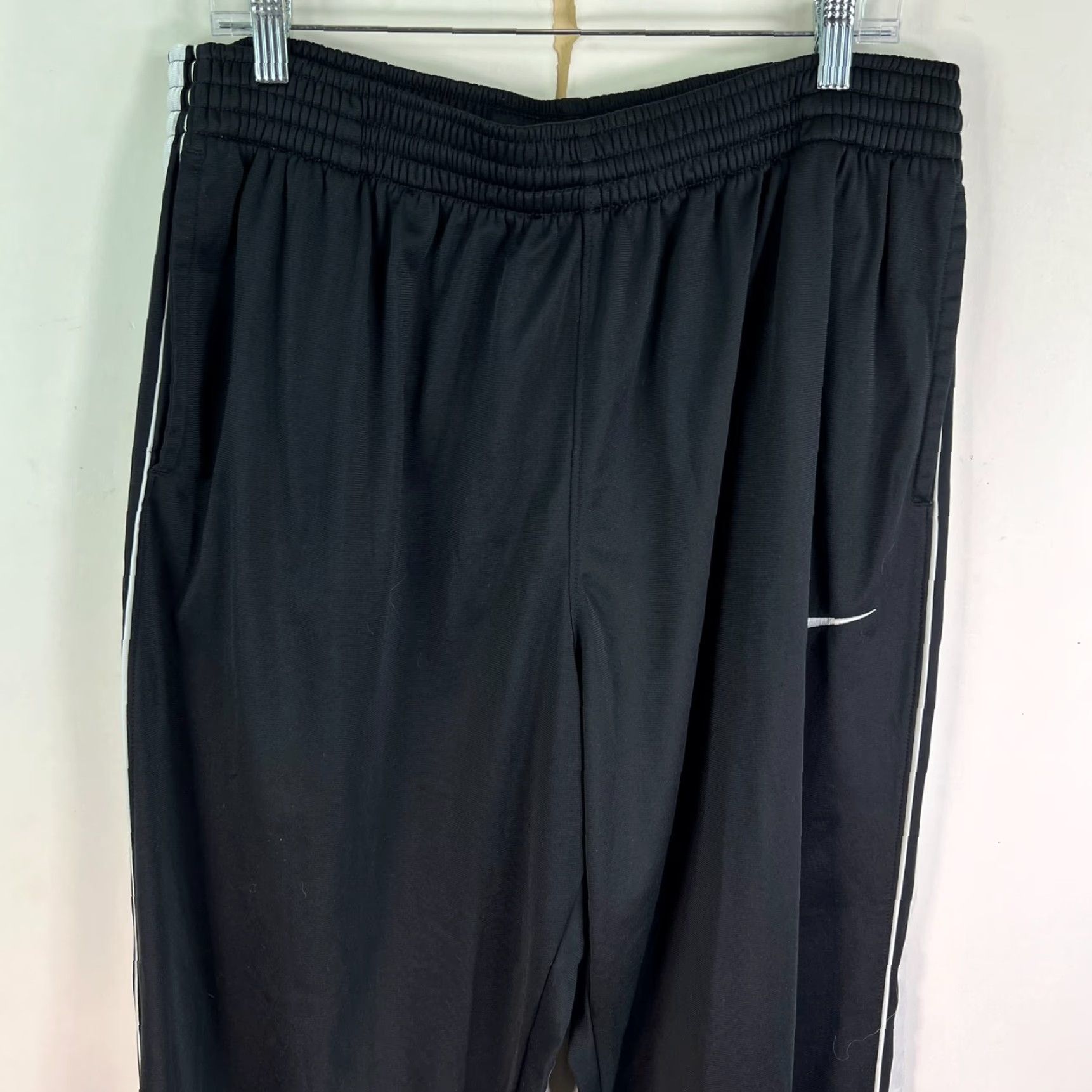 Nike Nike Basketball Striped Warmup Pants Mens XL Black 34x32 Pockets Athletic Casual Nike Training Size US 36 / EU 52 - 2 Thumbnail
