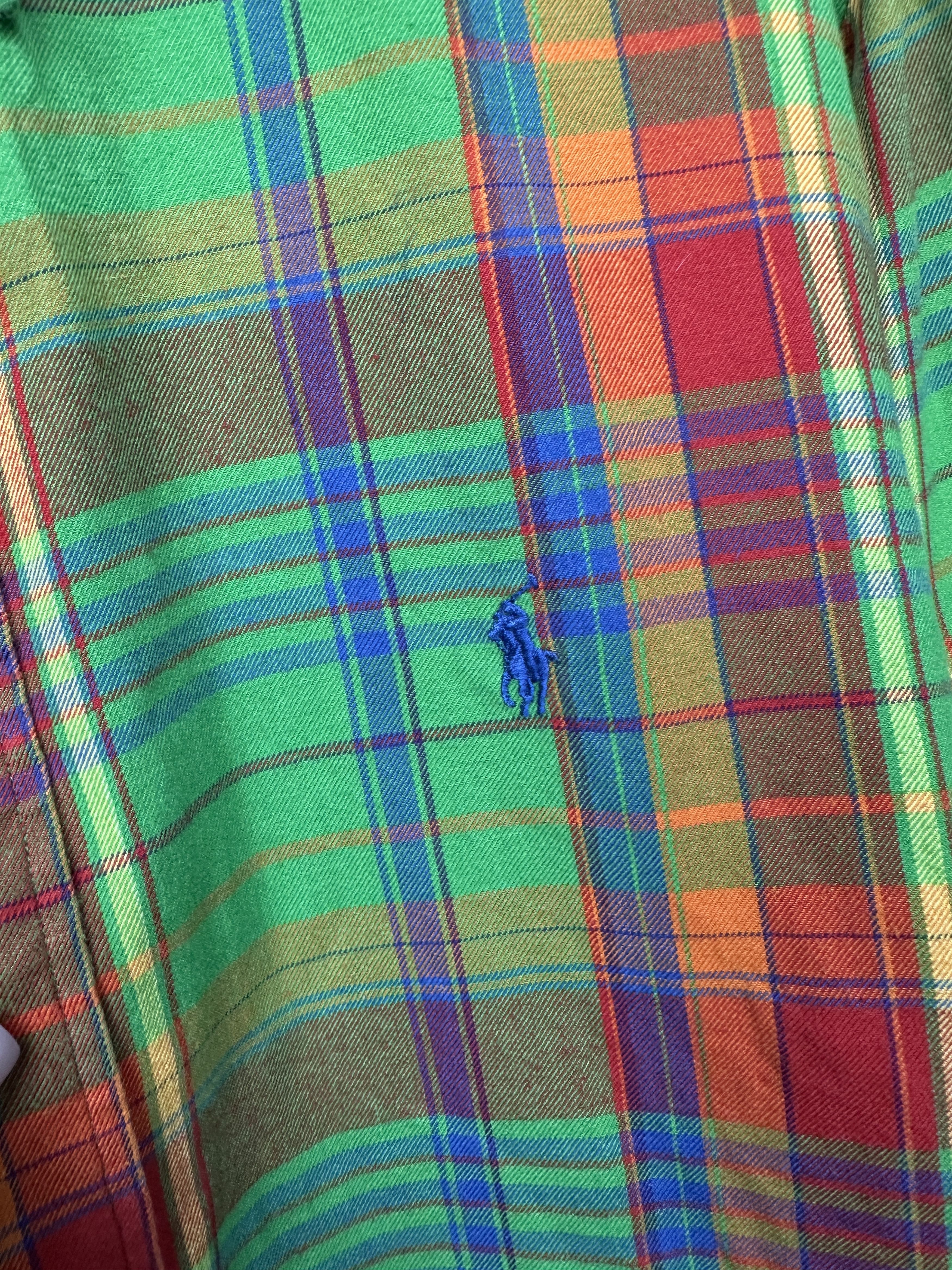 Polo Ralph Lauren Polo Ralph Lauren Mens Flannel Plaid Shirt Size US XL / EU 56 / 4 - 3 Thumbnail