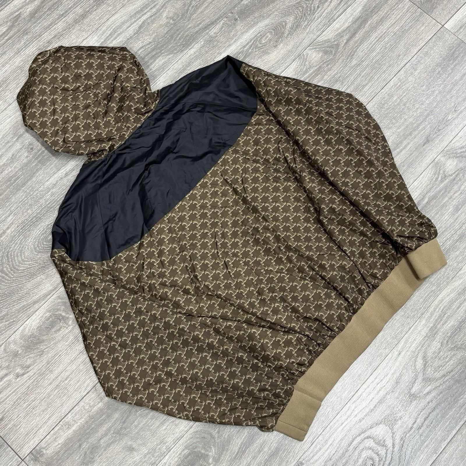 Celine Celine Blouson Monogram Triomphe Windbreaker ' Brown Black ' Size US L / EU 52-54 / 3 - 7 Thumbnail