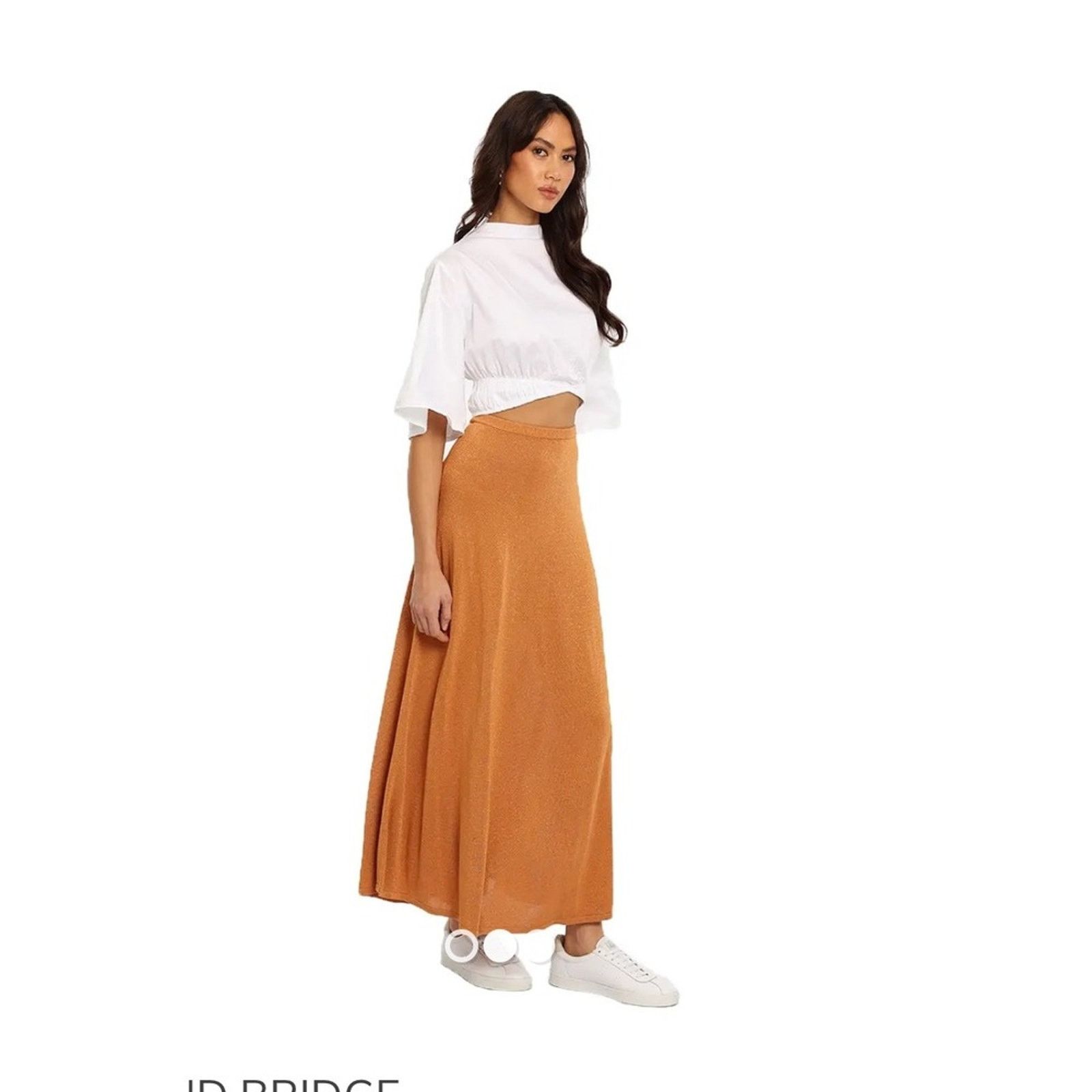 BEC + BRIDGE Bec Bridge Indya Knit Maxi Skirt Desert Sun Gold Shimmer S Size 27" / US 4 / IT 40 - 2 Thumbnail