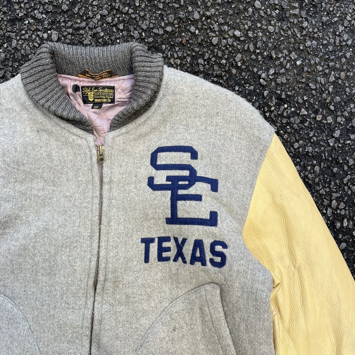 Sugar Cane Style Eyes Sugar Cane Wool Varsity Jacket Toyo Americana Size US M / EU 48-50 / 2 - 4 Thumbnail