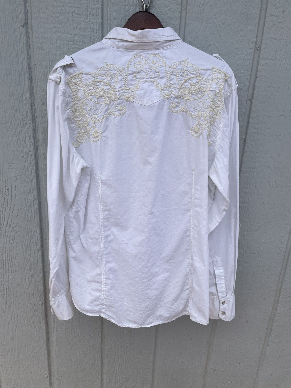 Other Vintage 2000s Y2K Long sleeve Button Up Size Men’s XL White Size US XXL / EU 58 / 5 - 7 Thumbnail