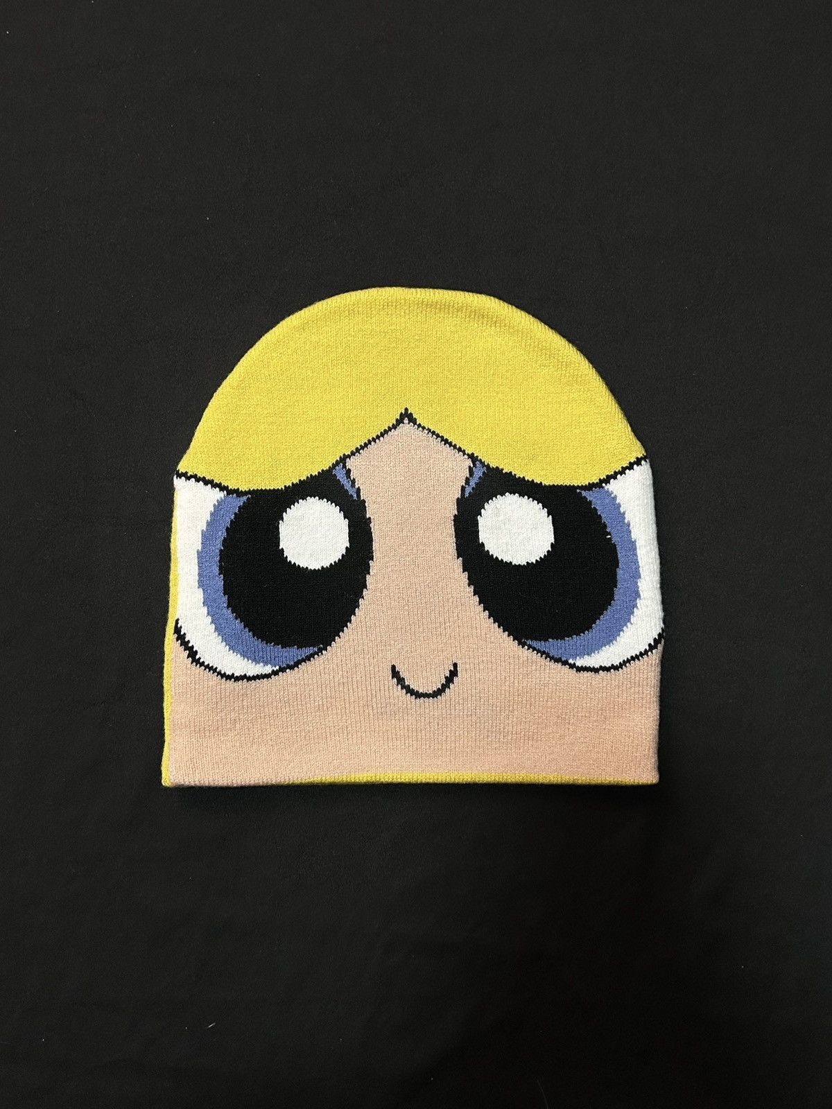 Japanese Brand Powerpuff Girls Bubbles Graphic No Cuff Knit Beanie OS Size ONE SIZE - 1 Thumbnail