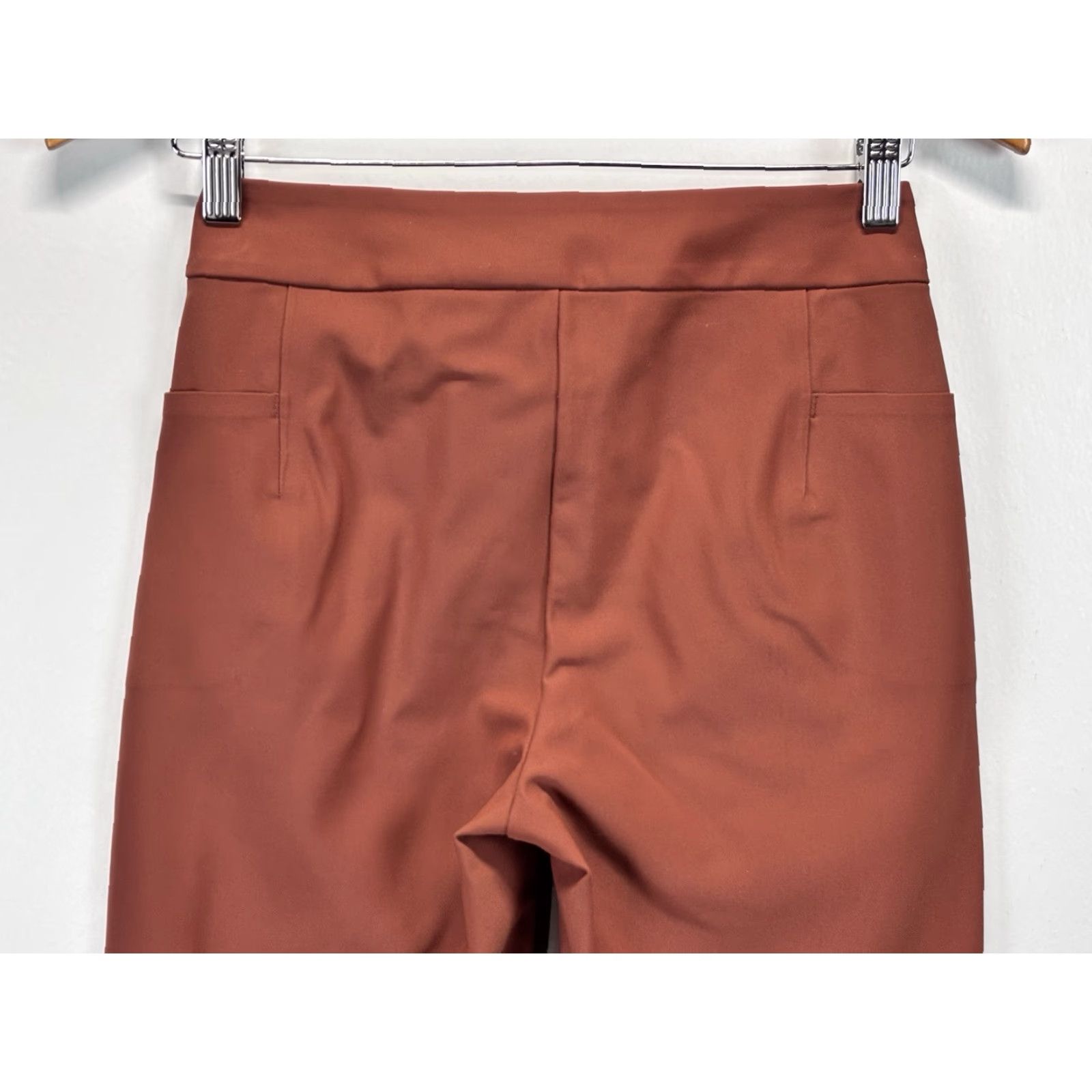 Athleta Athleta Pants Women 0 Rust Stellar Skinny Trouser Zipper Pockets Comfort Stretch Womens Size 25" / US 0 / IT 36 - 4 Thumbnail
