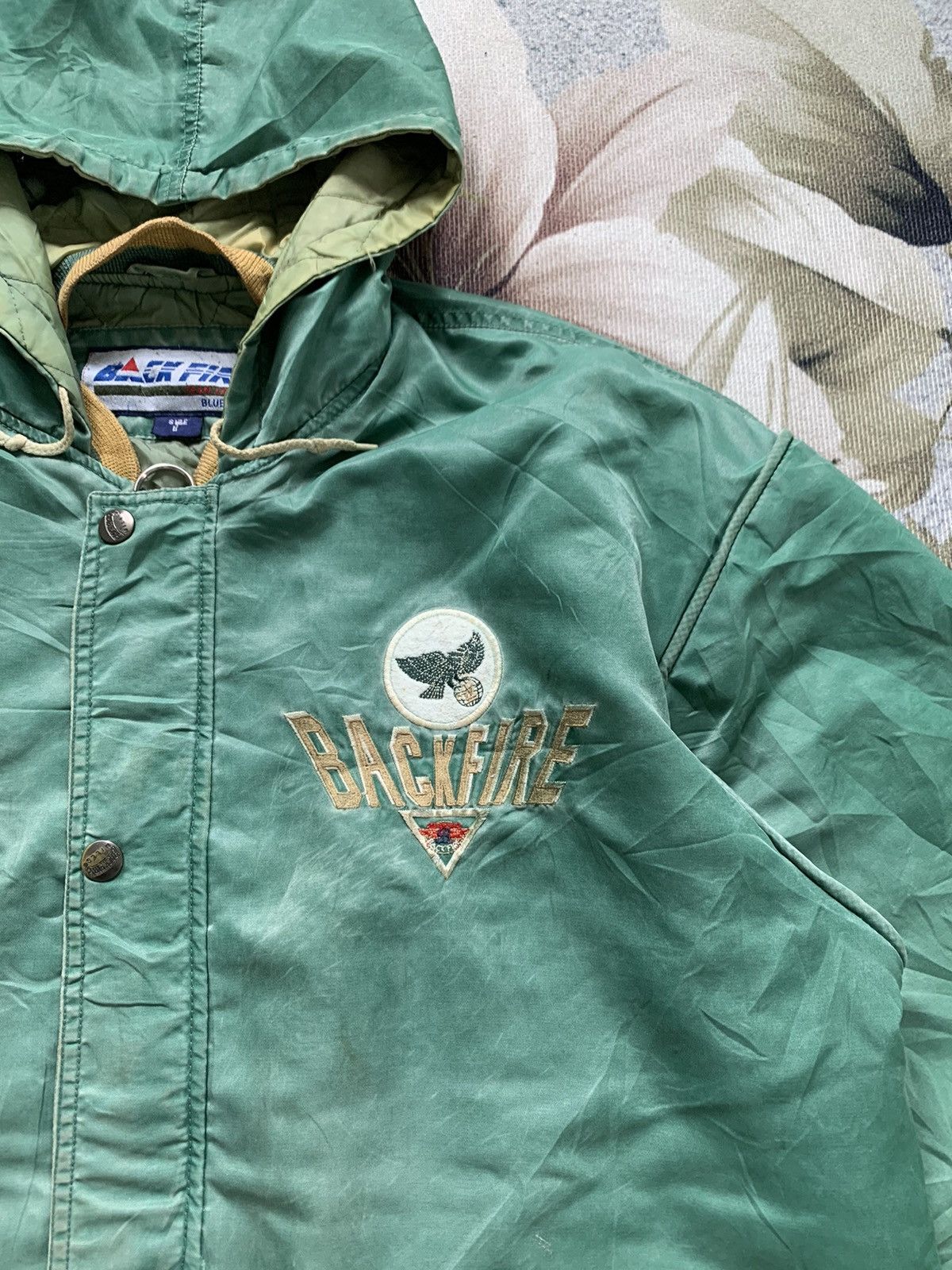 Japanese Brand × Sports Specialties × Vintage Strike Back Fire Team Line Blue Bowl Jacket Hoodie Size US L / EU 52-54 / 3 - 5 Thumbnail