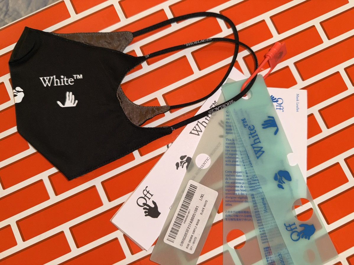 Off-White Off White Face Mask, face covering NEW! Genuine! L/XL Unisex Size ONE SIZE - 6 Thumbnail