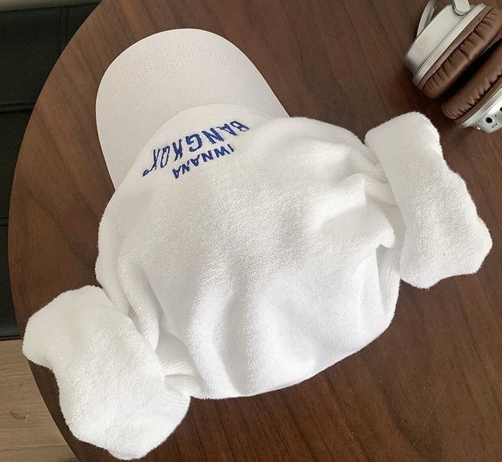 Japanese Brand Avant garde y2k chunky sauna steamed towel cap hat Size ONE SIZE - 3 Thumbnail