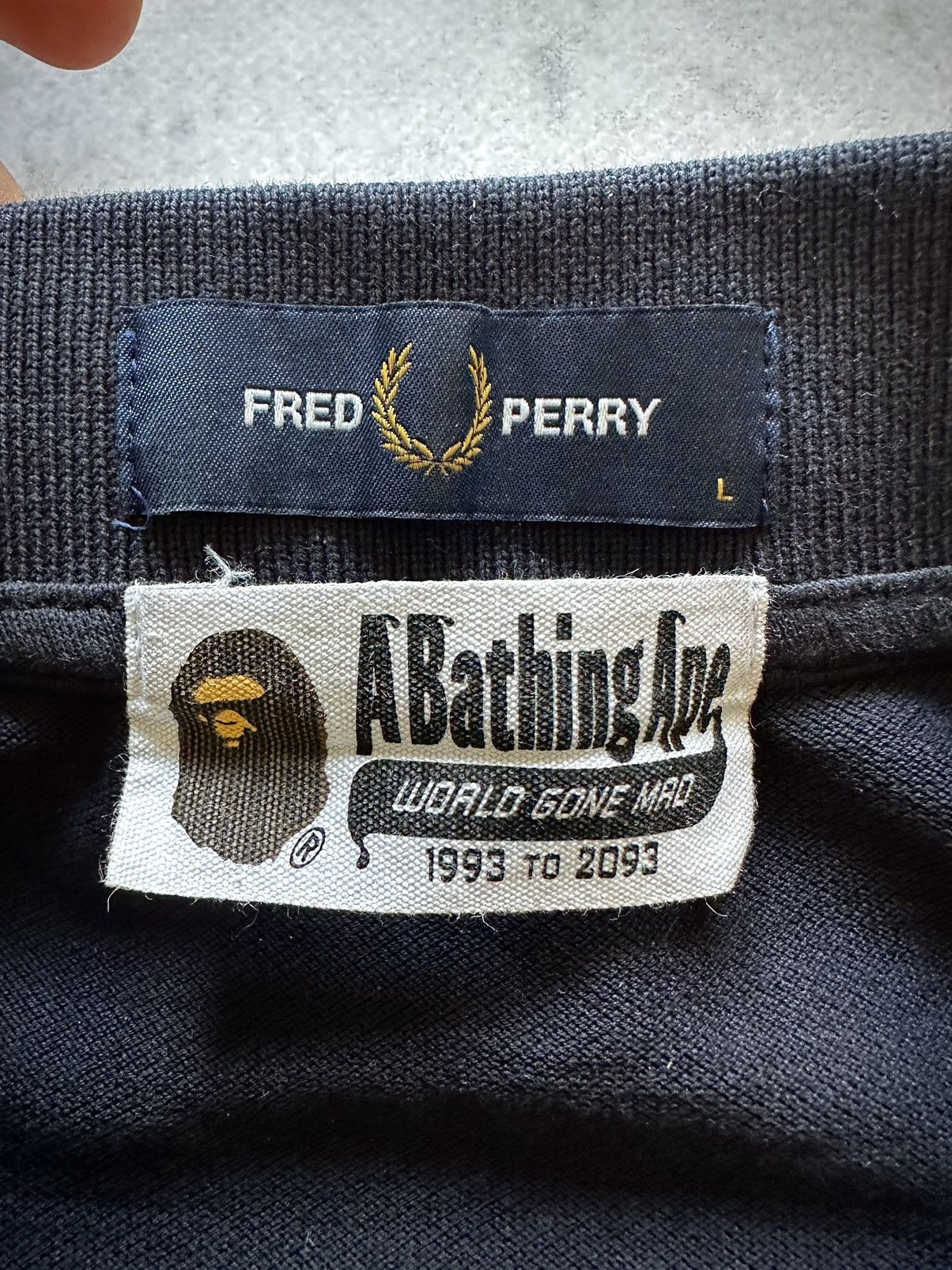 Bape × Fred Perry Bape x Fred Perry Polo black/blue camouflage Size US L / EU 52-54 / 3 - 8 Thumbnail