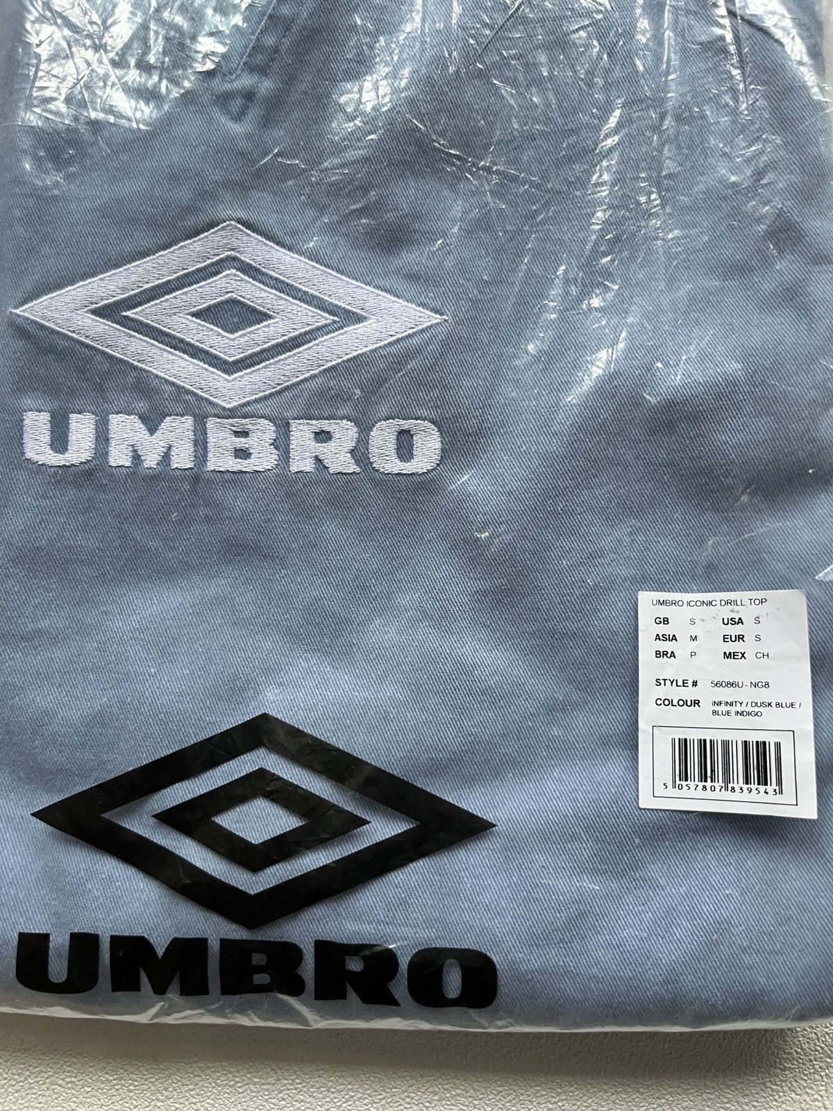 Umbro UMBRO Iconic Drill Top Infinity / Dusk Blue / Blue Indigo Size US M / EU 48-50 / 2 - 7 Thumbnail