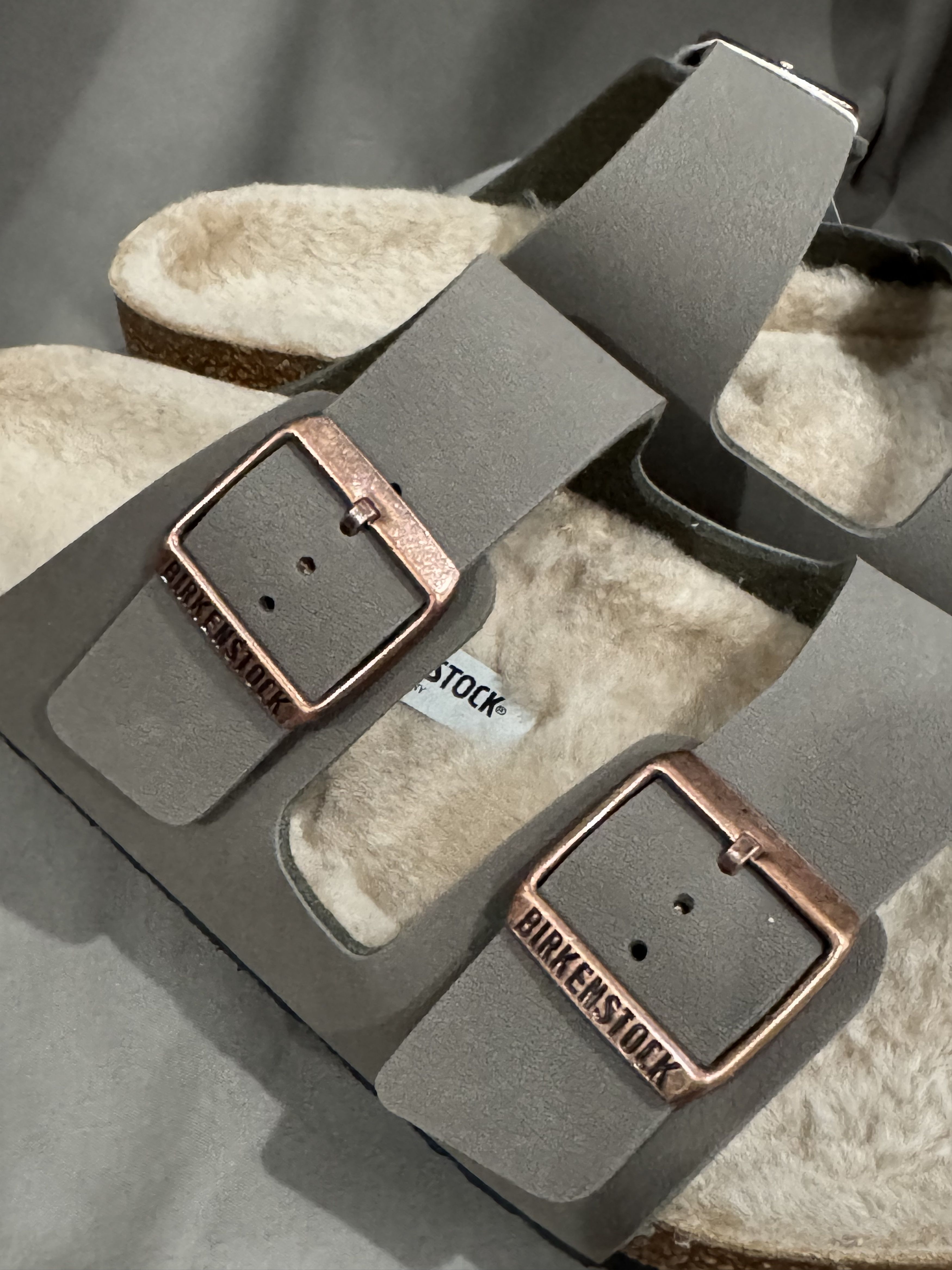 Birkenstock Birkenstock Shearling-Lined Arizona Sandals Adjustable Strap Size US 10 / EU 43 - 7 Thumbnail