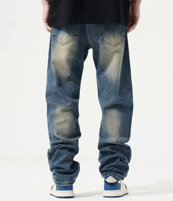 Japanese Brand × Jean Fashion men's loose American street casual jeans Size US 32 / EU 48 - 4 Thumbnail
