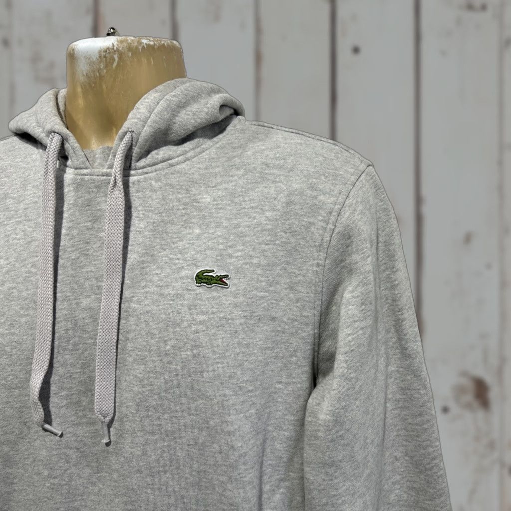 Lacoste Lacoste Hoodie Basic Logo Men's Sz M Gray Pullover Hooded Regular Fleece Cotton Long Sleeve Knit - Size US M / EU 48-50 / 2 - 1 Thumbnail