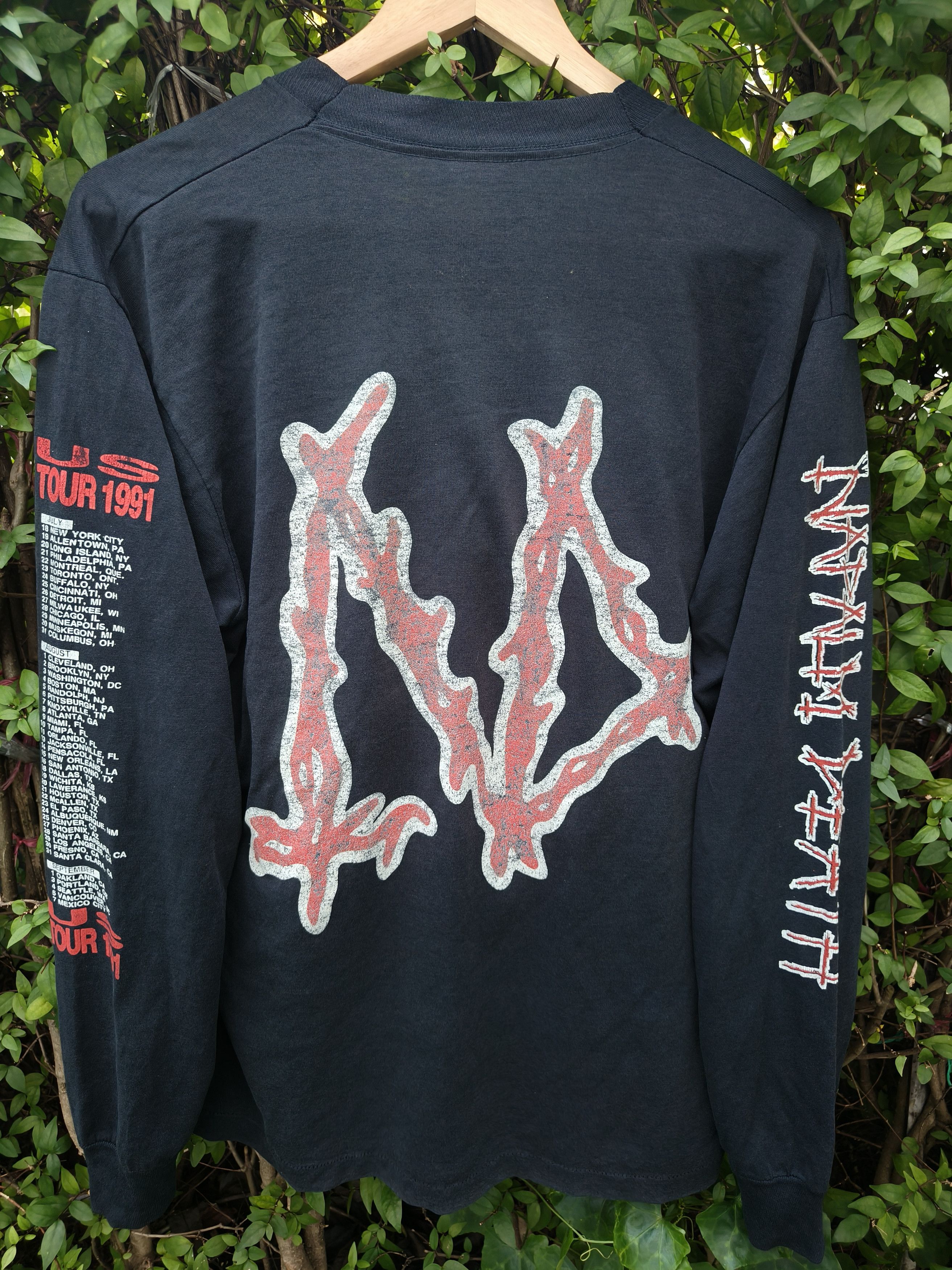 Band Tees Vintage 90s Napalm death "Us tour 1991" Ls shirt Size US L / EU 52-54 / 3 - 3 Thumbnail