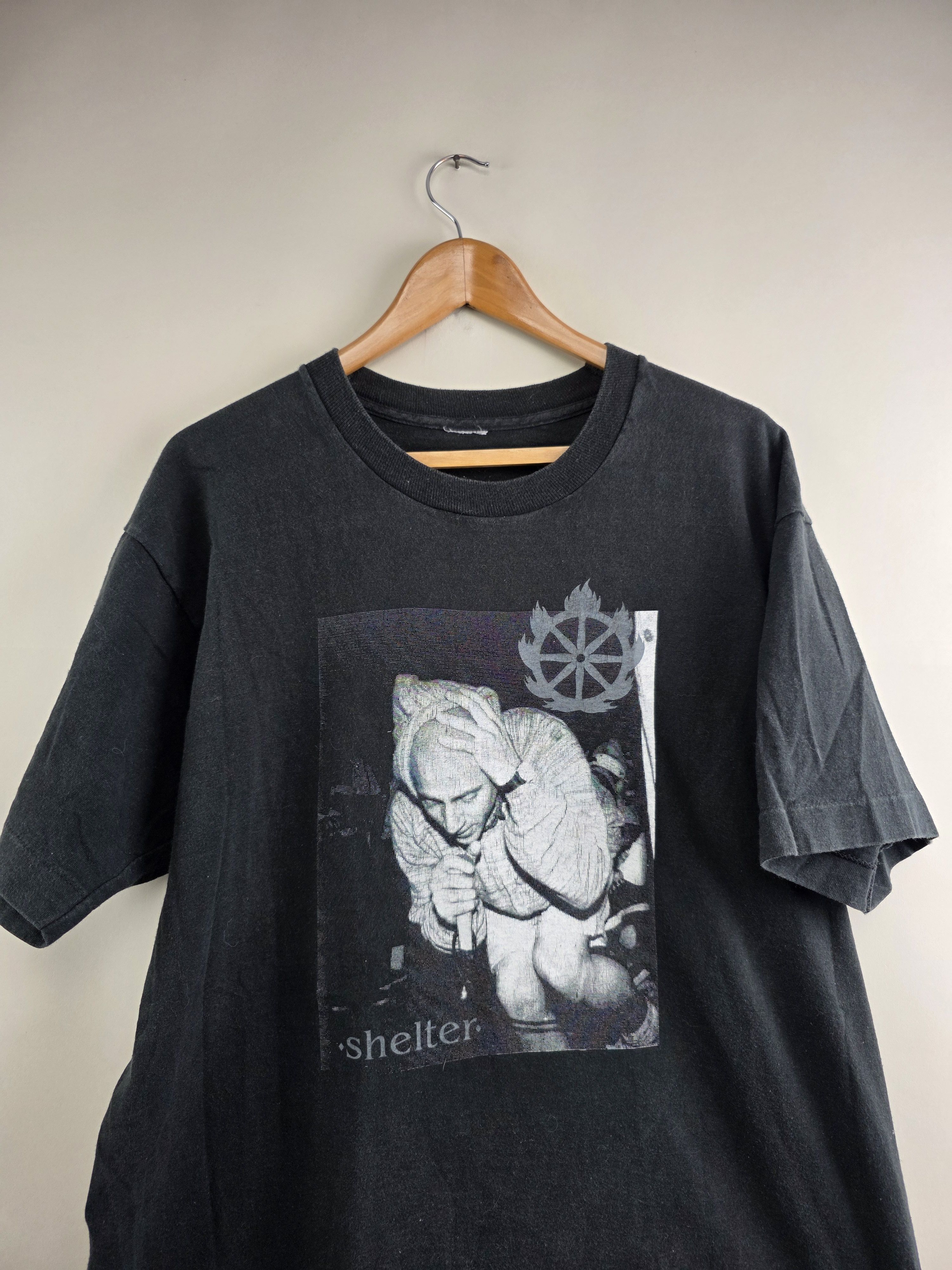 Band Tees × Vintage 90s Shelter Quest for certainty Hardcore punk XL 23.5" 31" Size US XL / EU 56 / 4 - 2 Thumbnail