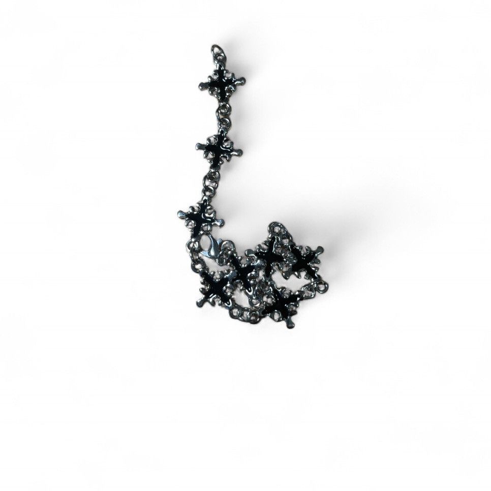 Japanese Brand Vintage Black Cross Silver Bracelet Punk Hip Hop Jewelry Size ONE SIZE - 3 Thumbnail
