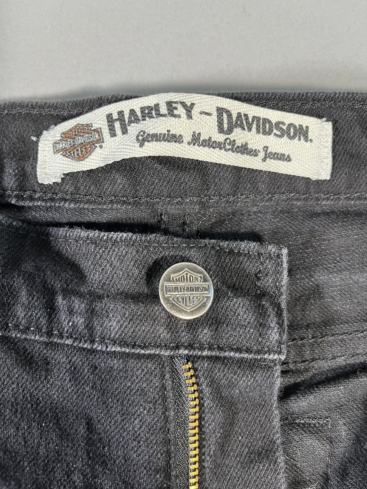 Harley Davidson Black Harley Davidson Motorcycle Jeans Size 30" / US 8 / IT 44 - 3 Thumbnail