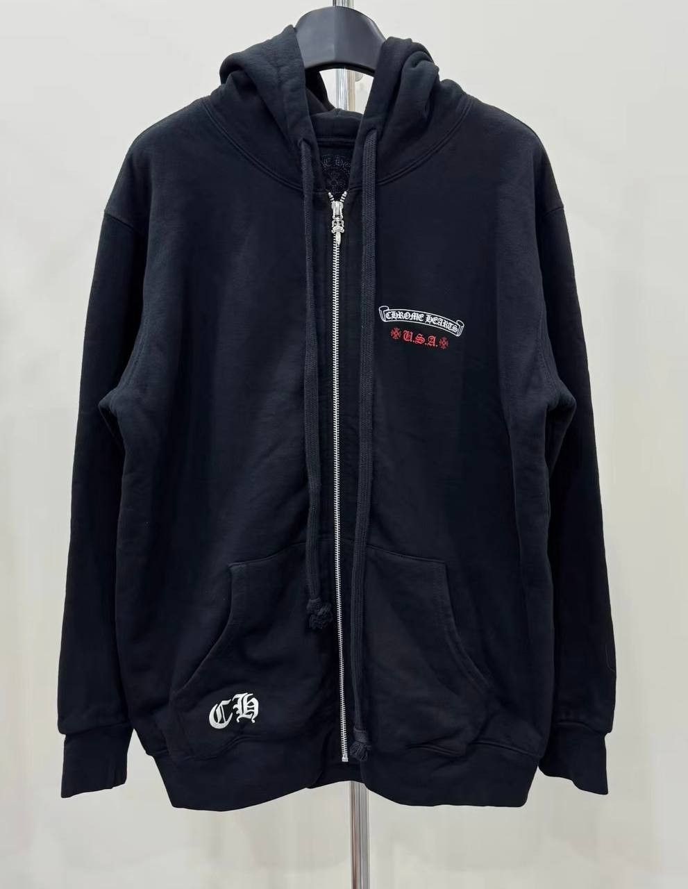 Chrome Hearts Chrome Hearts Flag Limited Edition Waffle Glue Hoodie Size US L / EU 52-54 / 3 - 1 Thumbnail