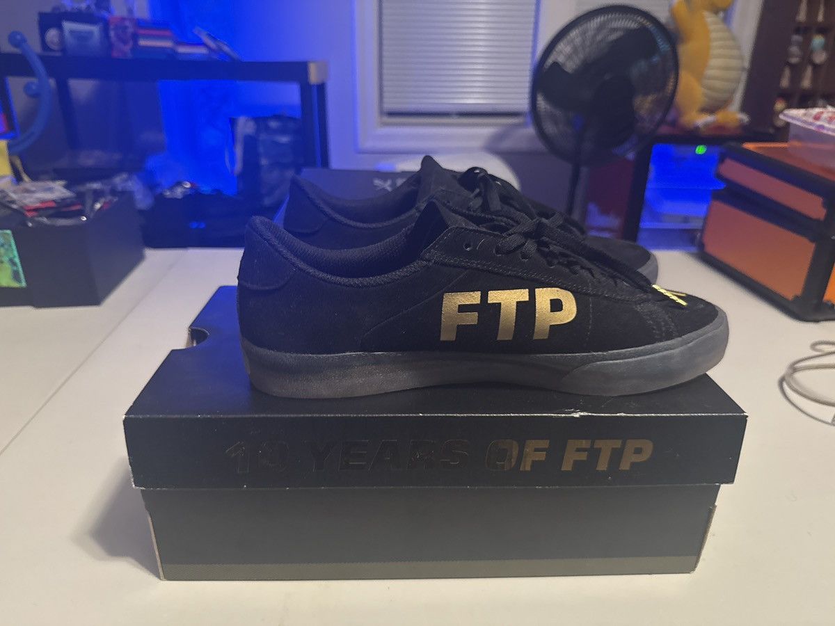 Fuck The Population × Lakai FTP X LAKAI - BLACK/GOLD SUEDE NEWPORT Size US 10.5 / EU 43-44 - 4 Thumbnail