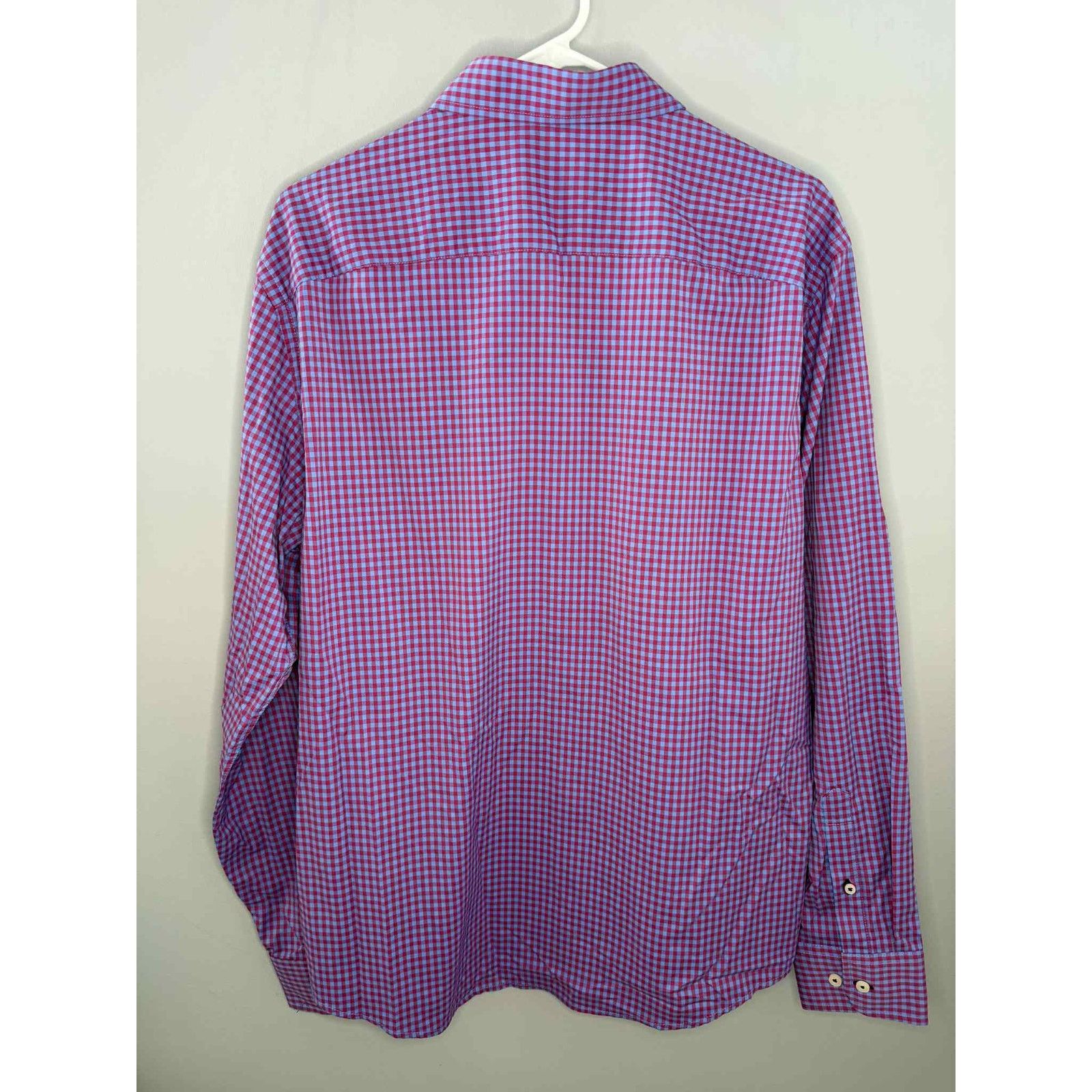UNTUCKit UNTUCKit Slim Fit Button Down Shirt Red/Blue Check Men's XL Size US XL / EU 56 / 4 - 4 Thumbnail