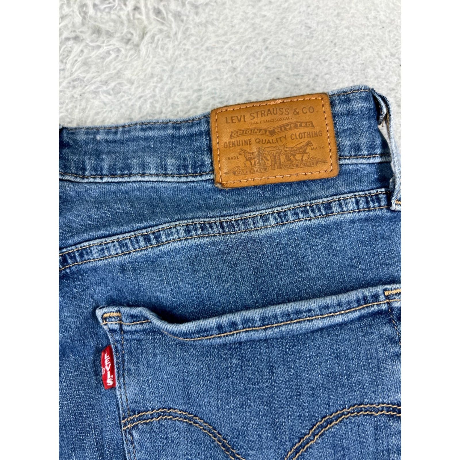 Levi's Levi's Jeans Women 31 Blue Denim Skinny High Rise 700 Series 5-Pocket Regular Stretch Cotton Size 24" / US 00 / IT 34 - 5 Thumbnail