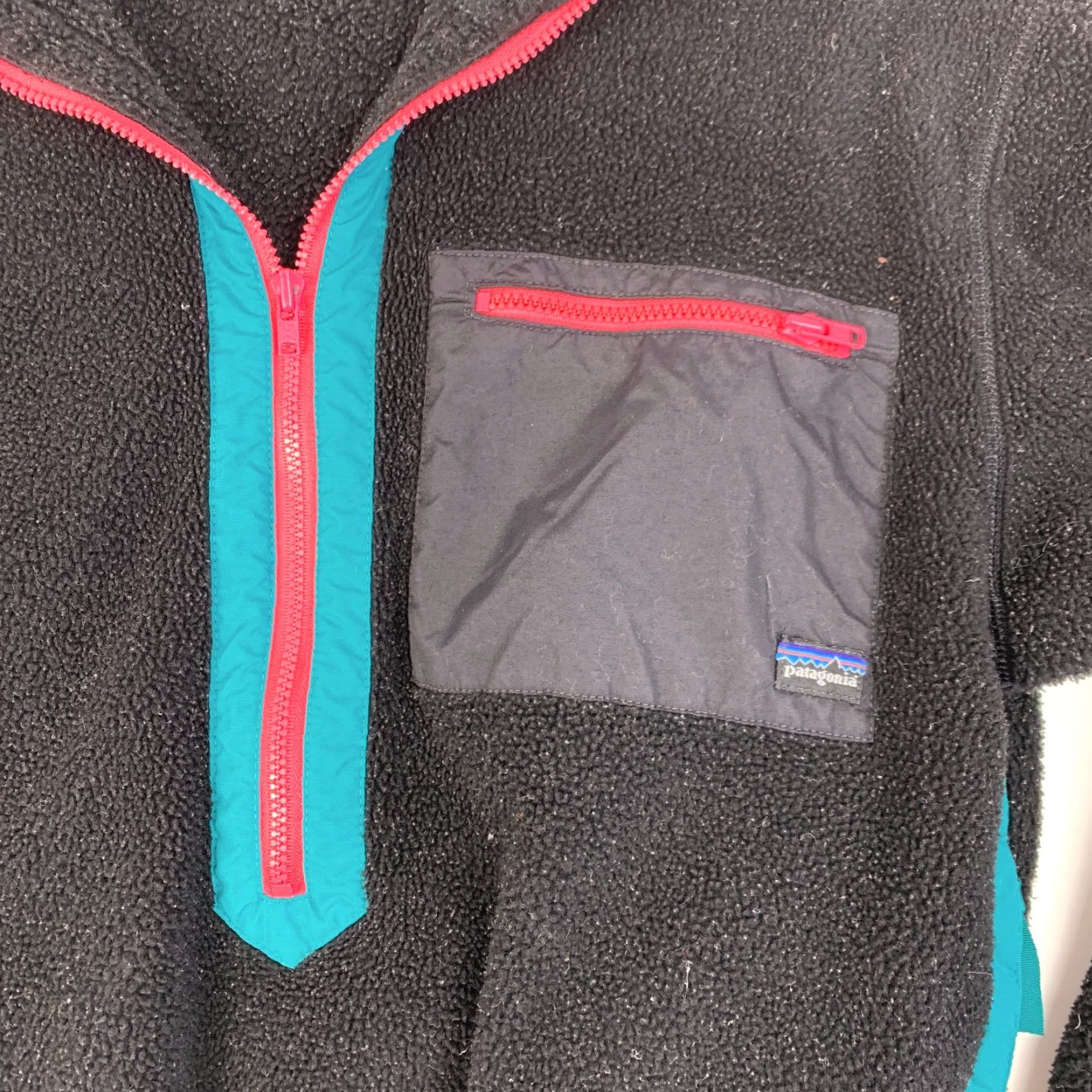 Patagonia VINTAGE Patagonia Jacket Womens 10 Black Fleece Zip Pullover USA 5104 Size L / US 10 / IT 46 - 3 Thumbnail